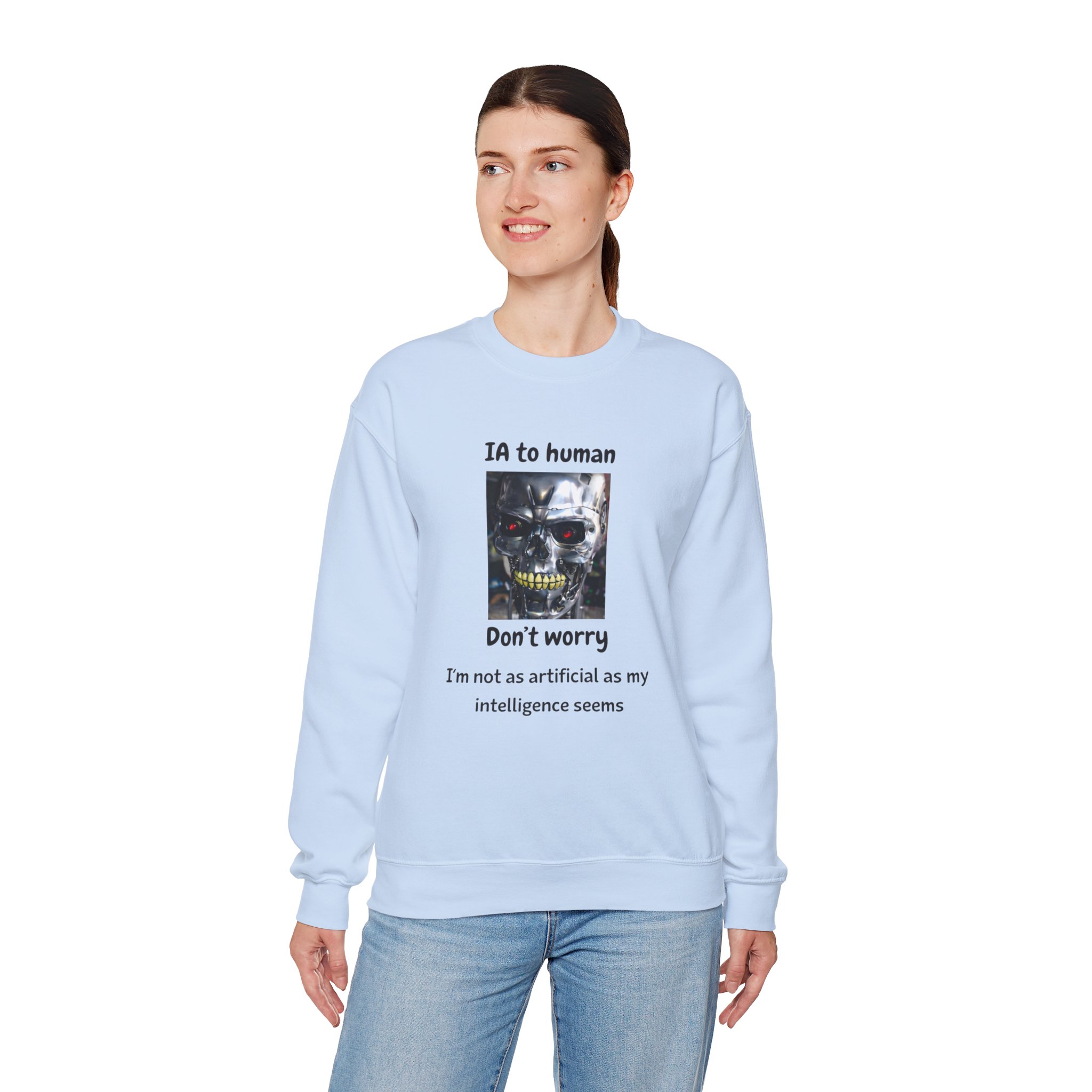 IA to Human Don't Worry — Funny AI Sweatshirt Gift for Developers - Image 8
