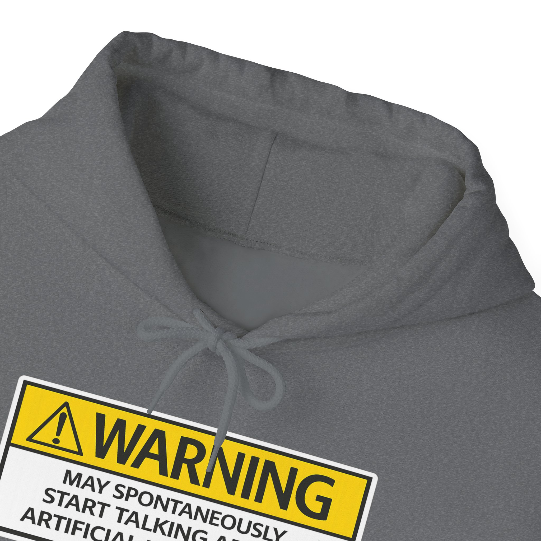Warning May Talk About AI Hoodie | Funny Artificial Intelligence Sweatshirt - Image 87