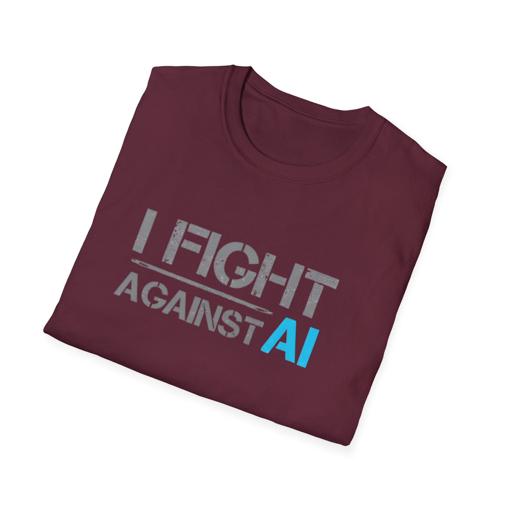 I Fight Against AI – Anti-AI Resistance Graphic T-Shirt for Creatives - Image 44