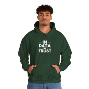 In Data We Trust Bold Data Scientist Hoodie Tech Hooded Sweatshirt