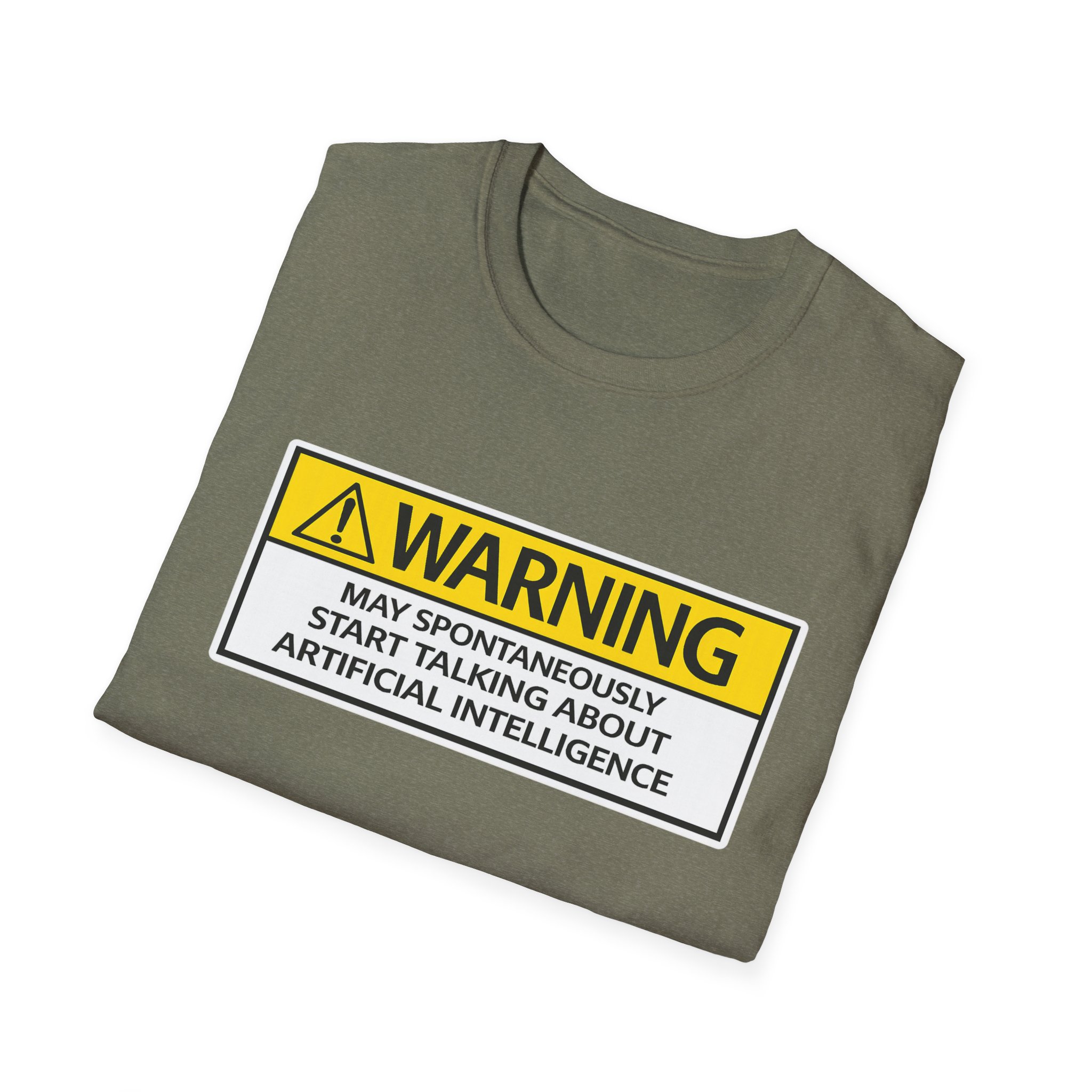 Warning May Talk About AI Tee | Funny Artificial Intelligence Shirt - Image 5