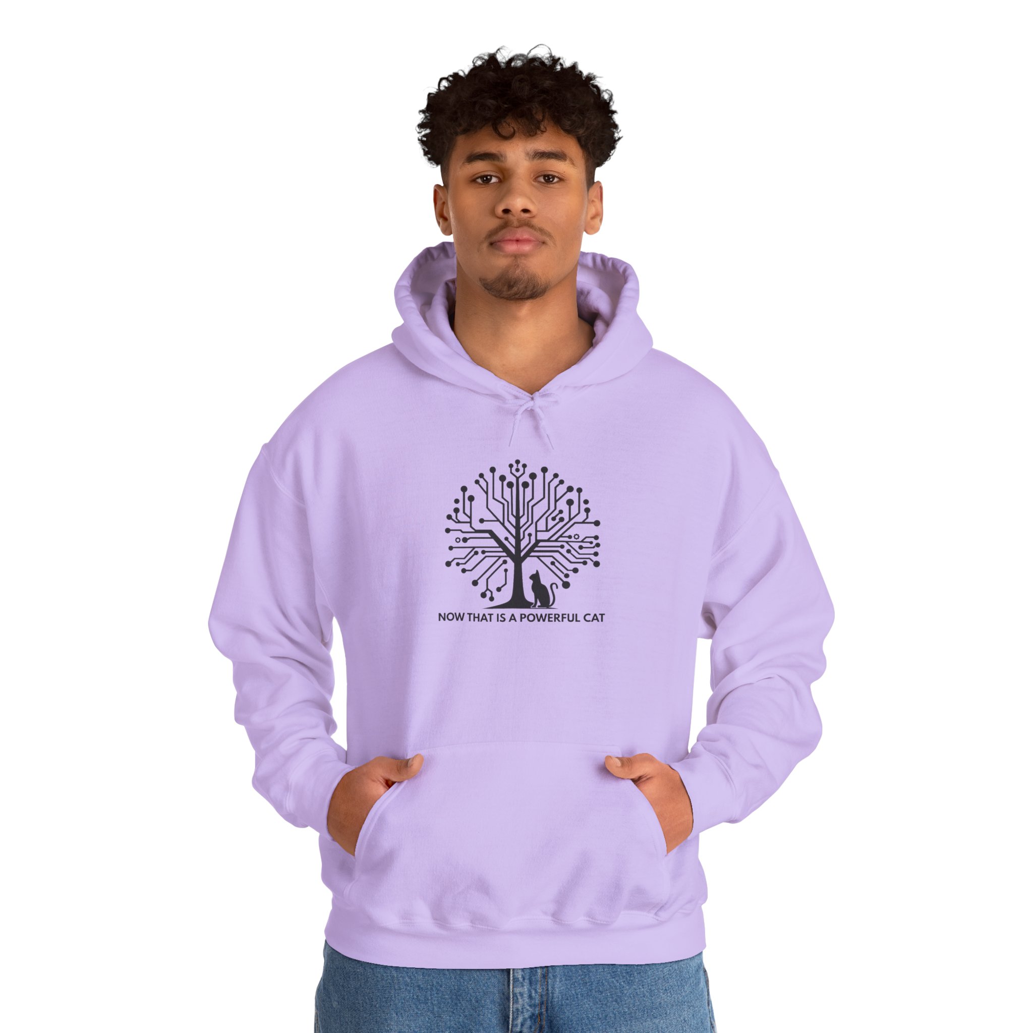 Neural Tree Cat Hoodie | AI Nature Pullover for Developers & Cat Lovers - Image 97
