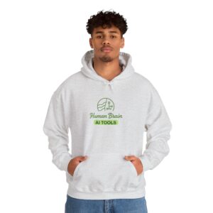 Human Brain Plus AI Tools – Smart Productivity Tech Pullover Hoodie