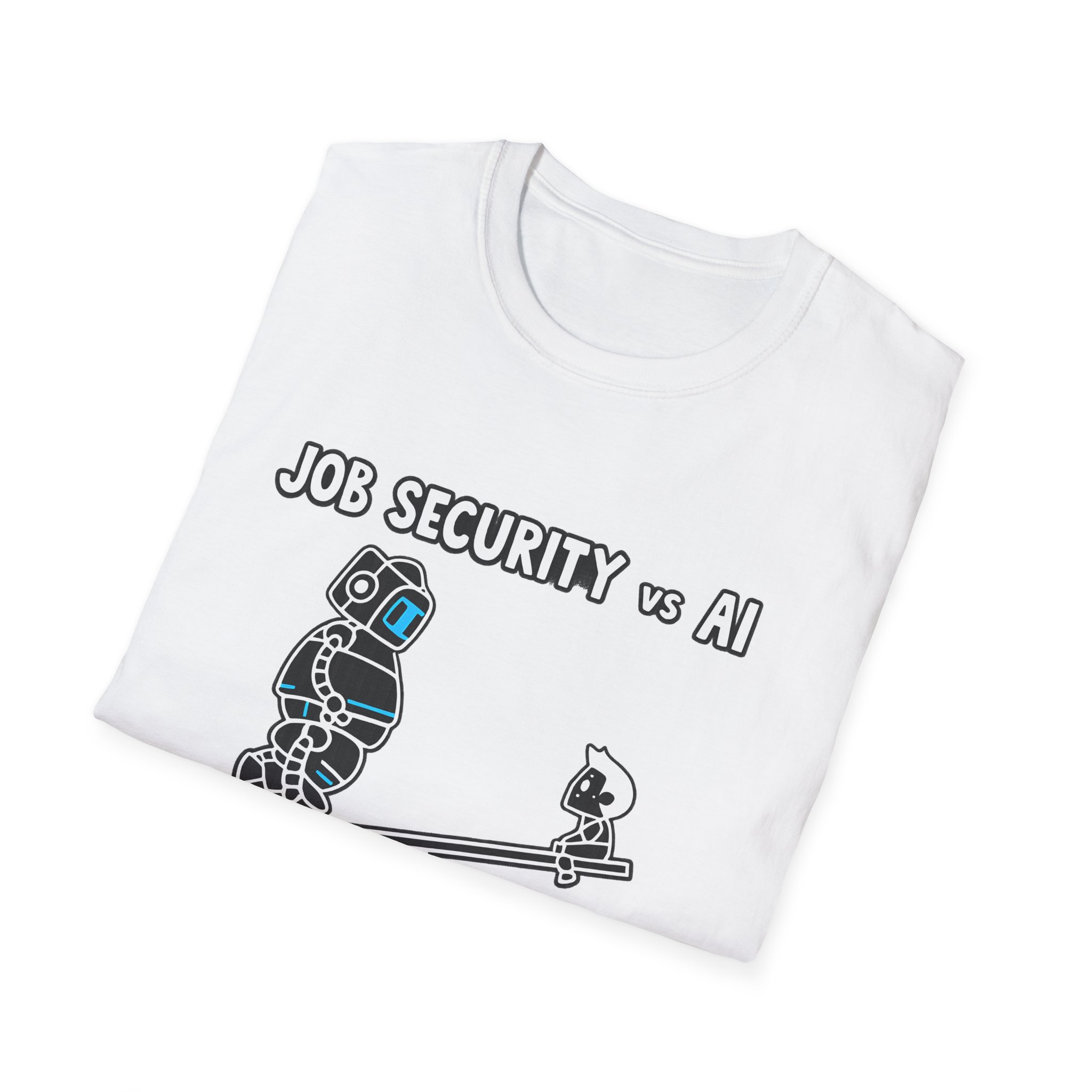 POV You're An AI And It's Monday – Funny Tired Robot Graphic T-Shirt - Image 21