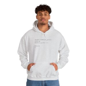 SELECT COUNT Funny SQL Hoodie Gift for Developers & Data Engineers