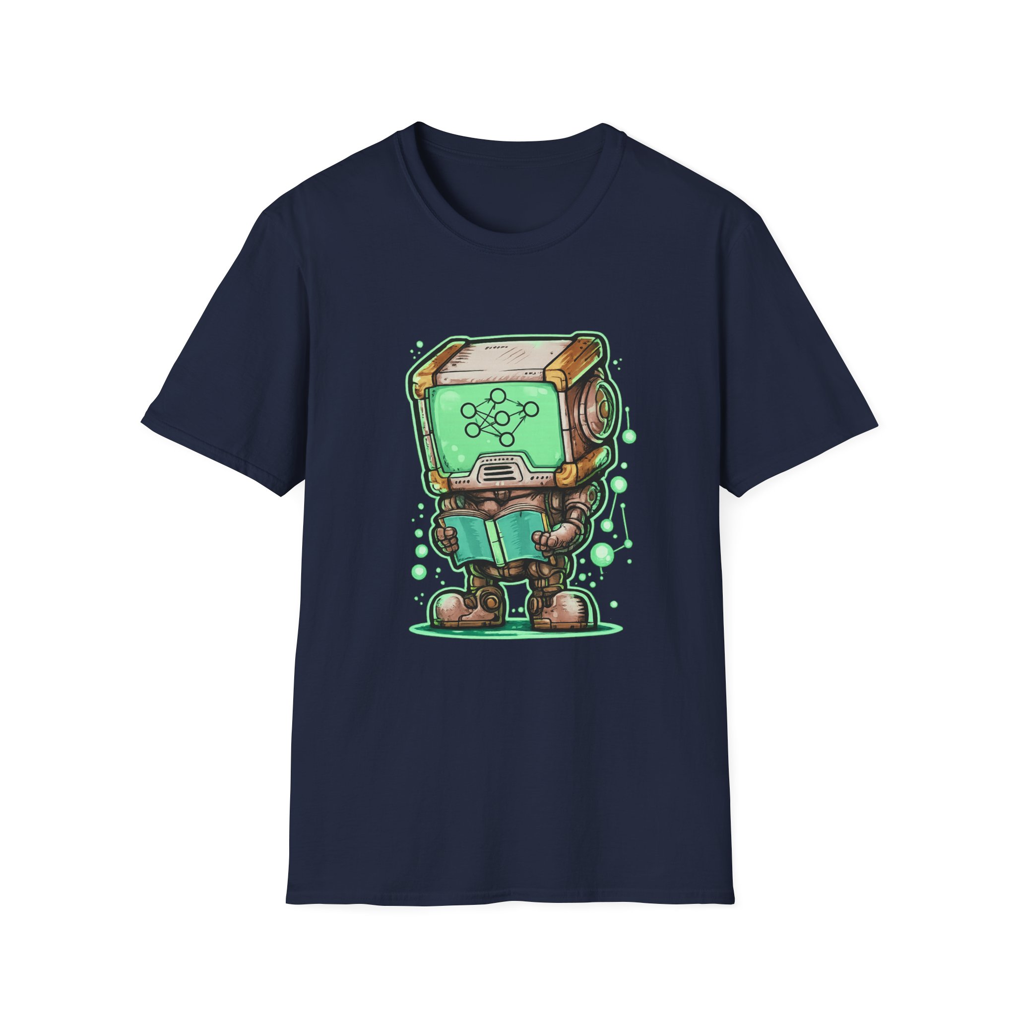 AI Robot Reading Tee | Neural Network Shirt for ML Engineers - Image 109