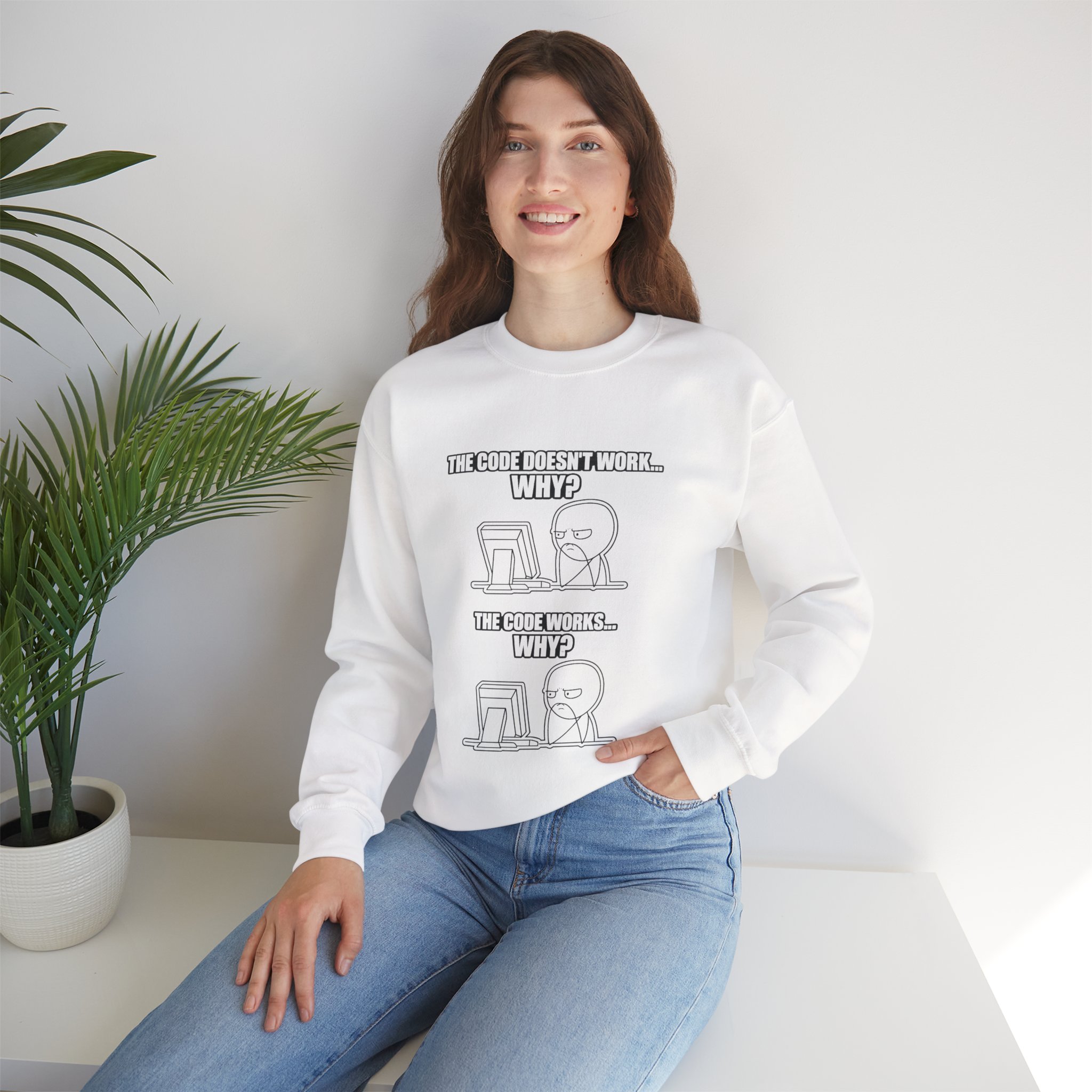 Now That Is a Powerful Cat — AI Meme Sweatshirt for Developers & Tech Fans - Image 13