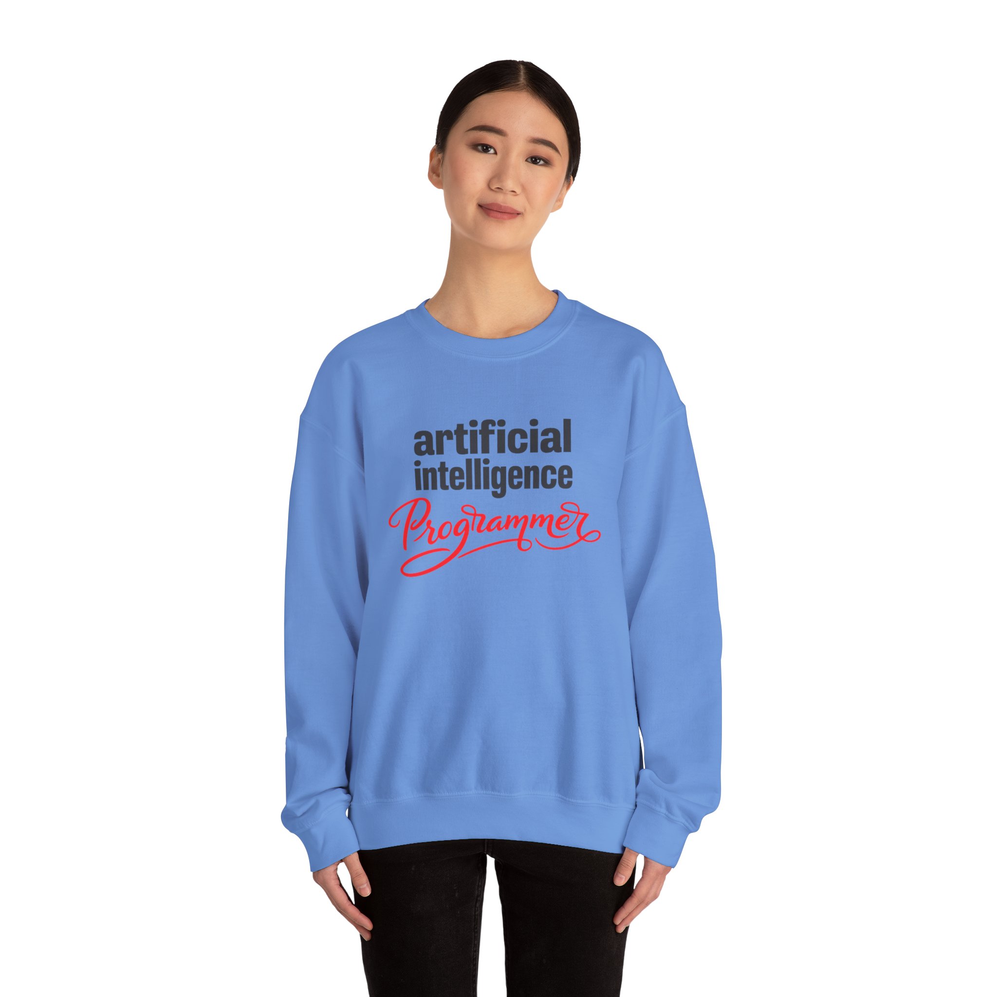 Artificial Intelligence Programmer Sweatshirt | Bold Script Developer Hoodie - Image 46