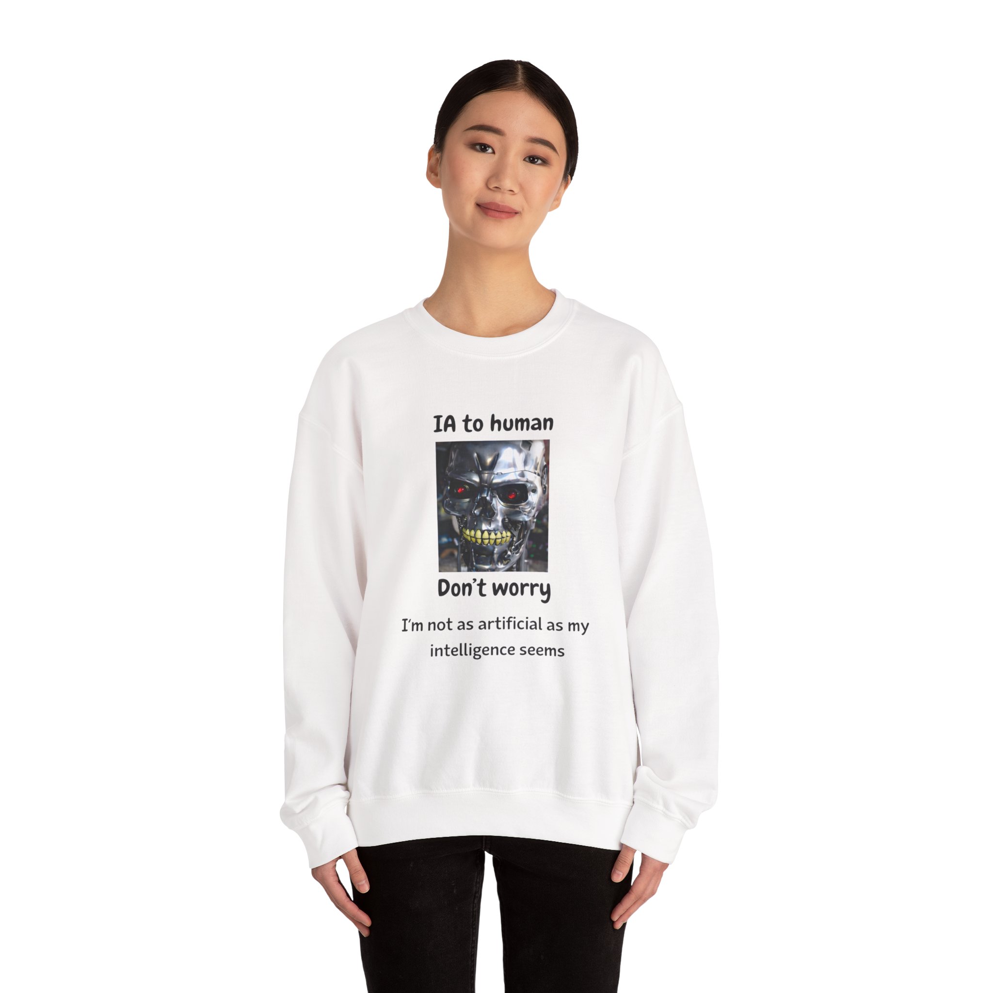 IA to Human Don't Worry — Funny AI Sweatshirt Gift for Developers - Image 11
