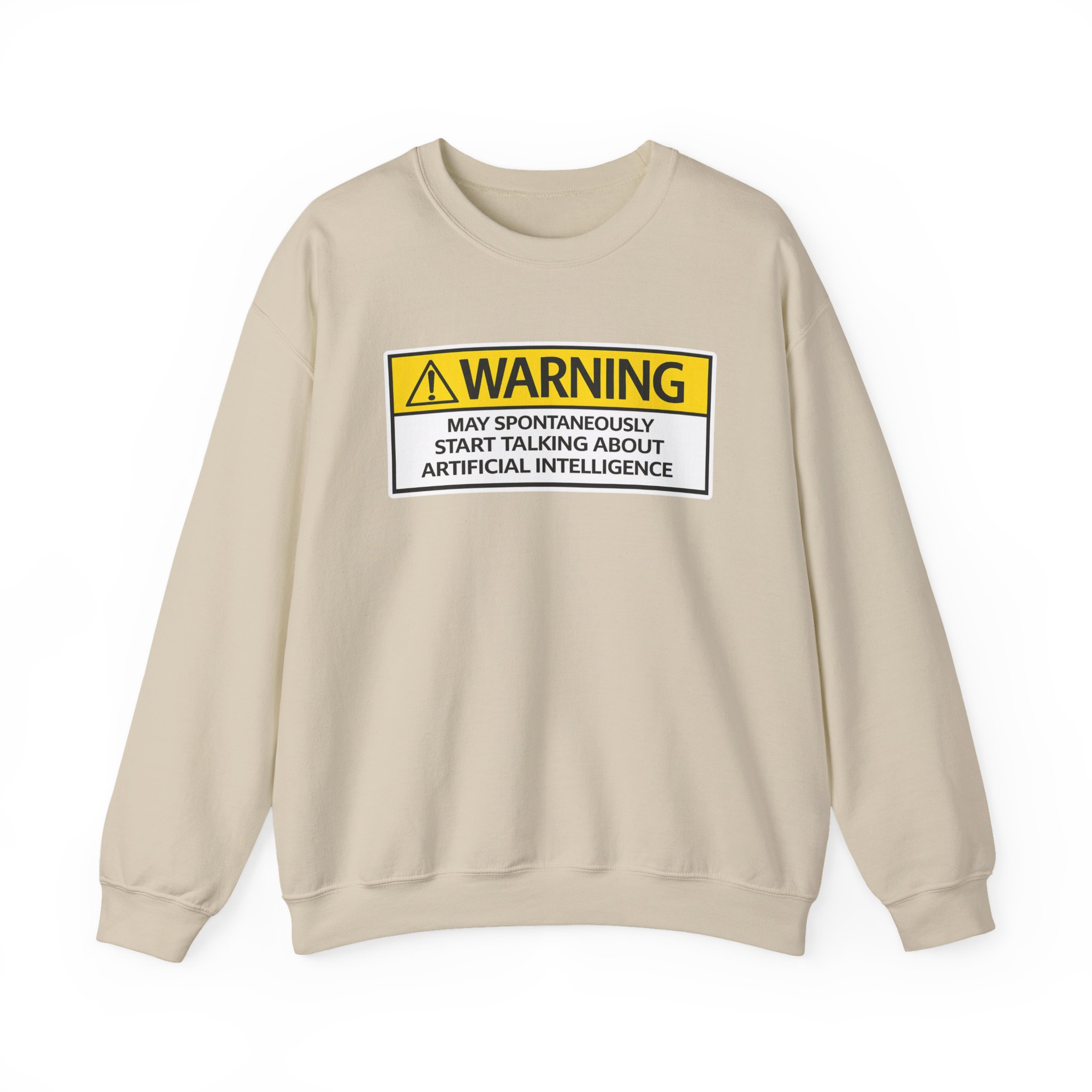 Warning May Talk About AI Sweatshirt | Funny Artificial Intelligence Hoodie - Image 36