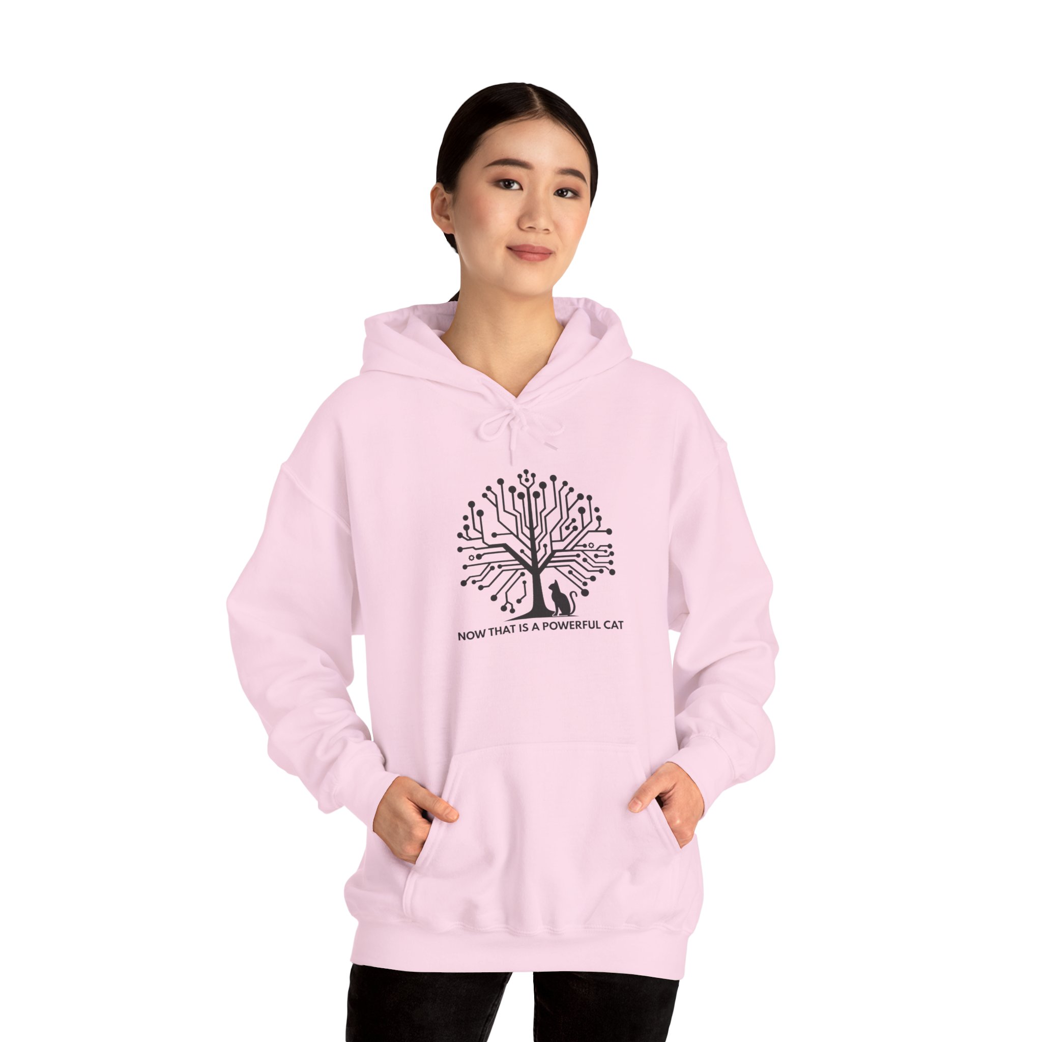 Neural Tree Cat Hoodie | AI Nature Pullover for Developers & Cat Lovers - Image 105