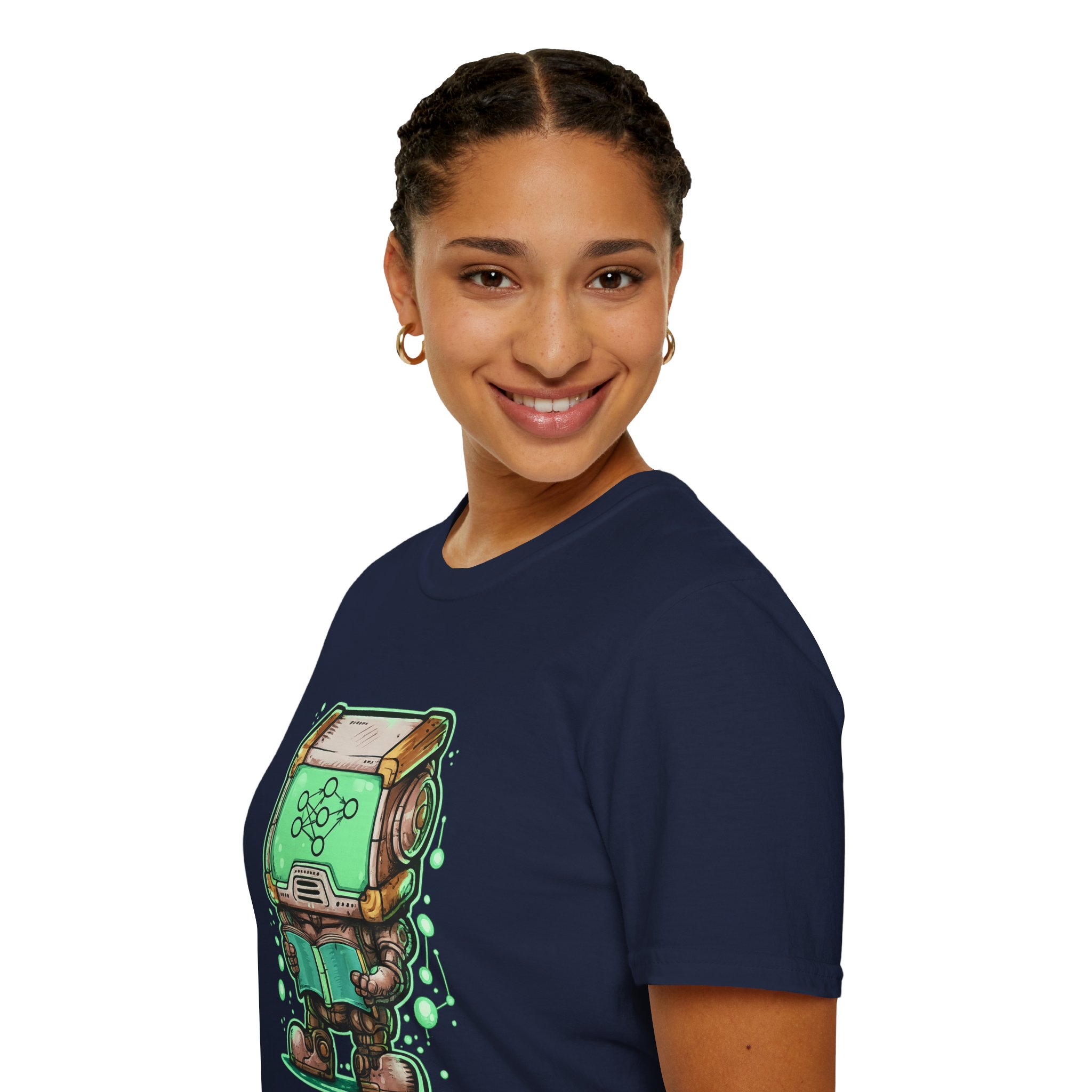 AI Robot Reading Tee | Neural Network Shirt for ML Engineers - Image 113