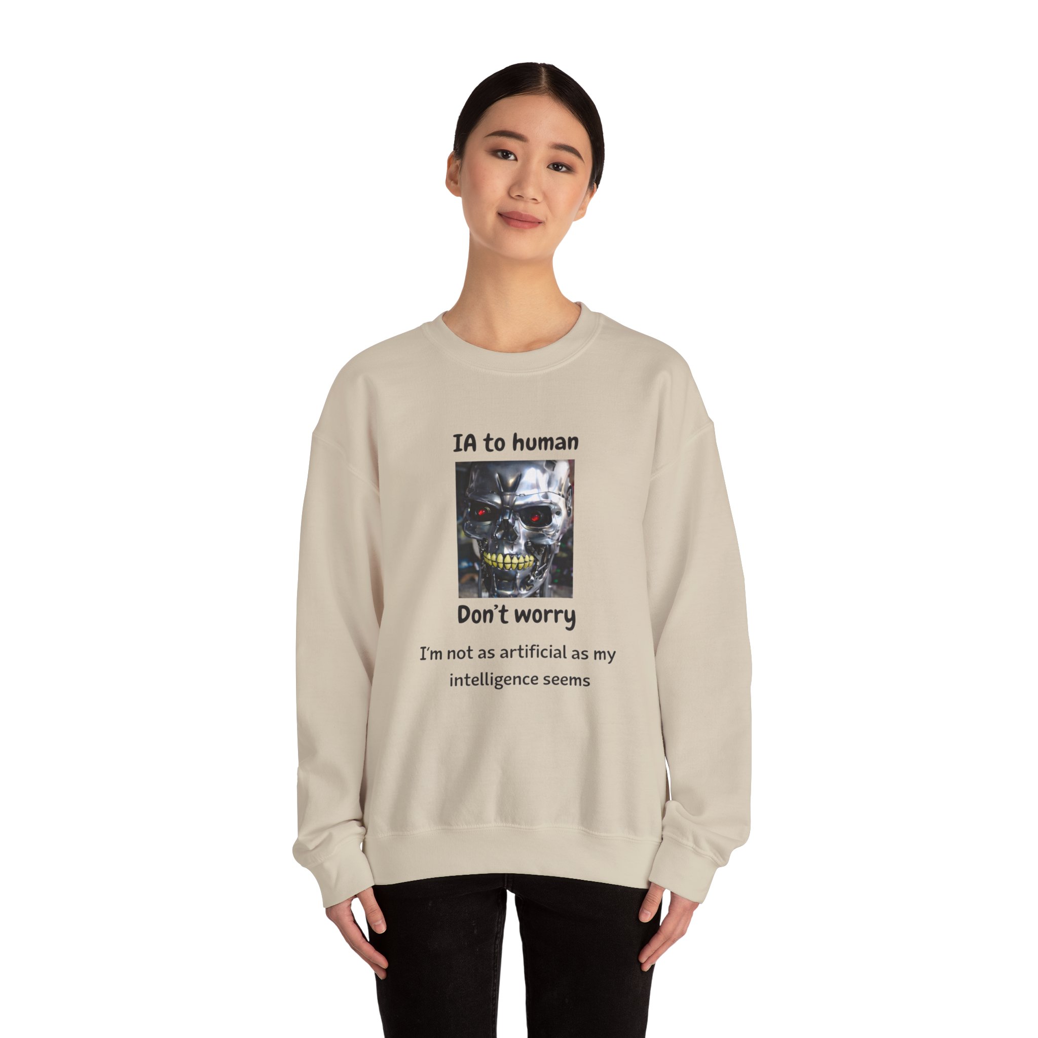 IA to Human Don't Worry — Funny AI Sweatshirt Gift for Developers - Image 43