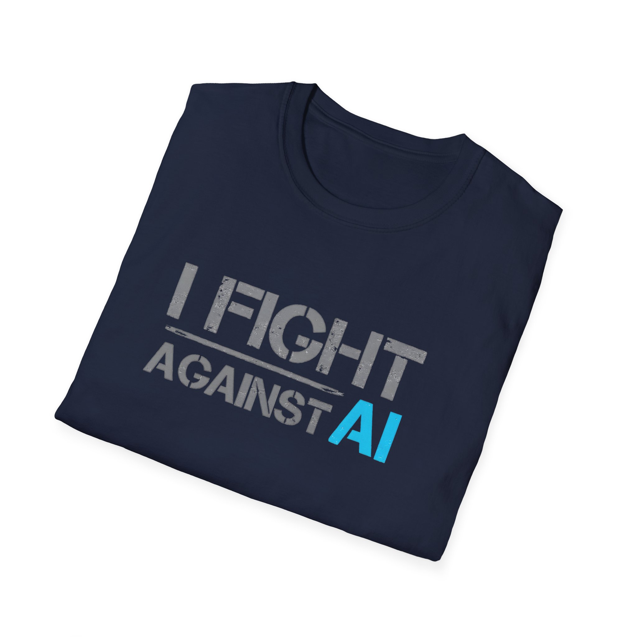 I Fight Against AI – Anti-AI Resistance Graphic T-Shirt for Creatives - Image 14