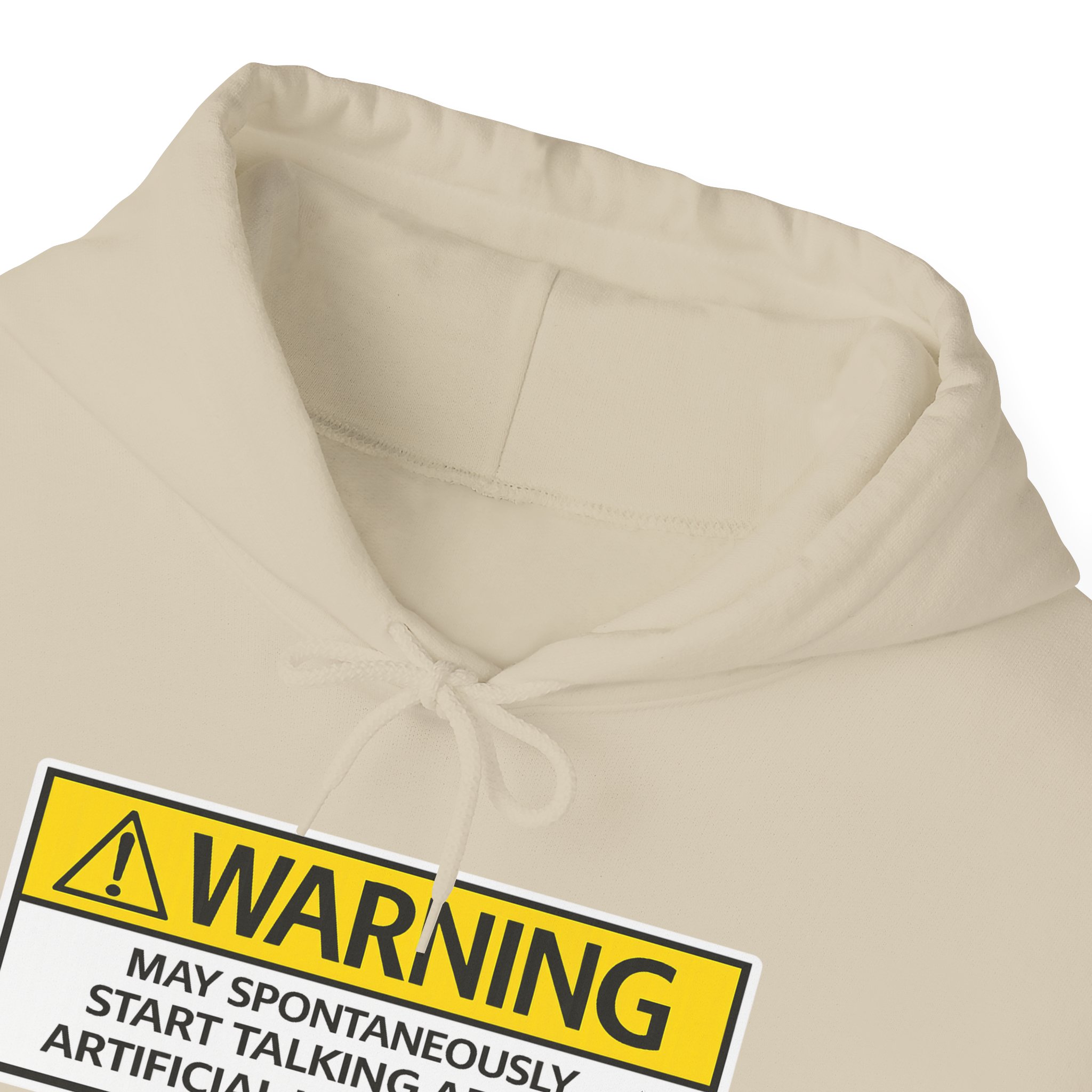 Warning May Talk About AI Hoodie | Funny Artificial Intelligence Sweatshirt - Image 24