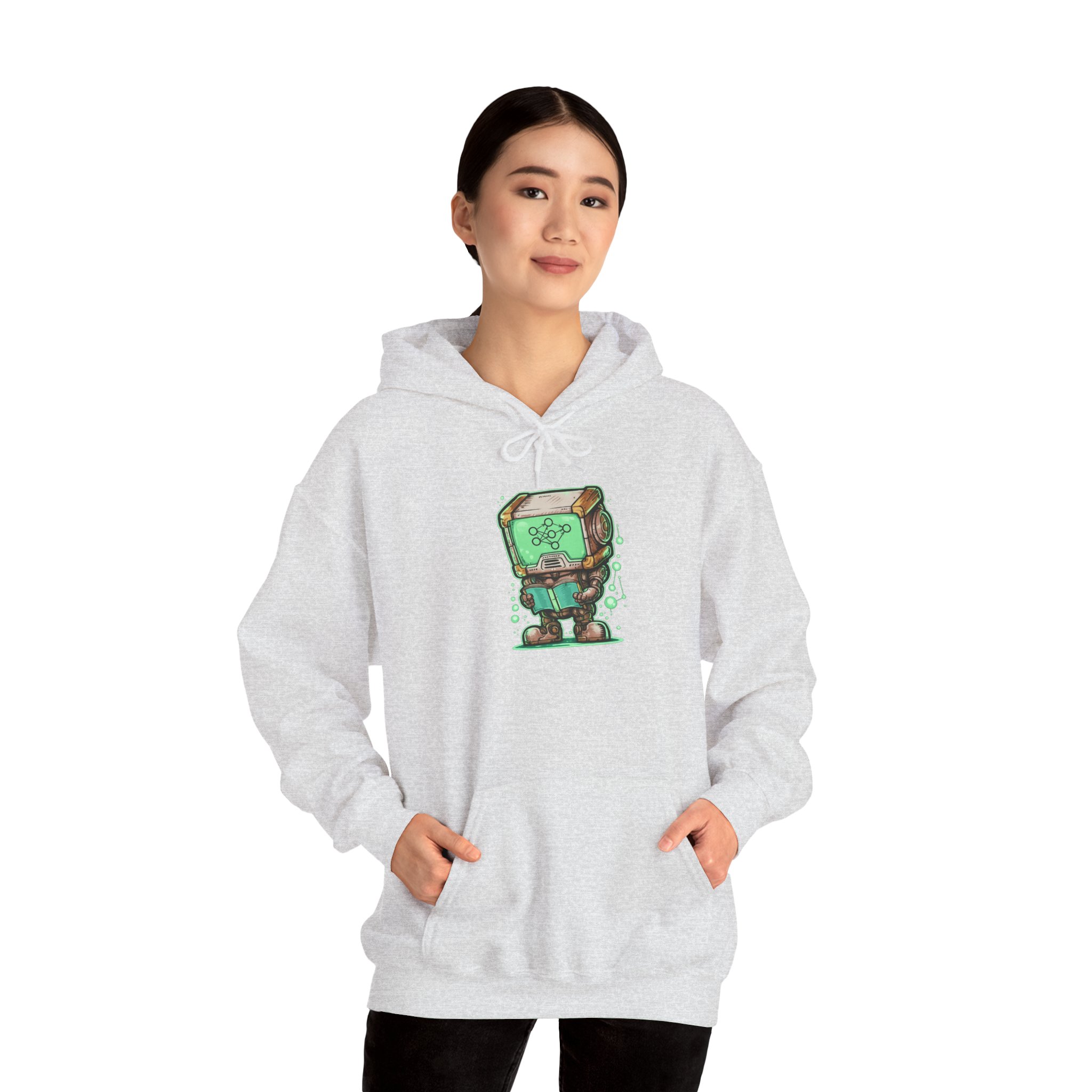 AI Robot Reading Hoodie | Neural Network Sweatshirt for ML Engineers - Image 24