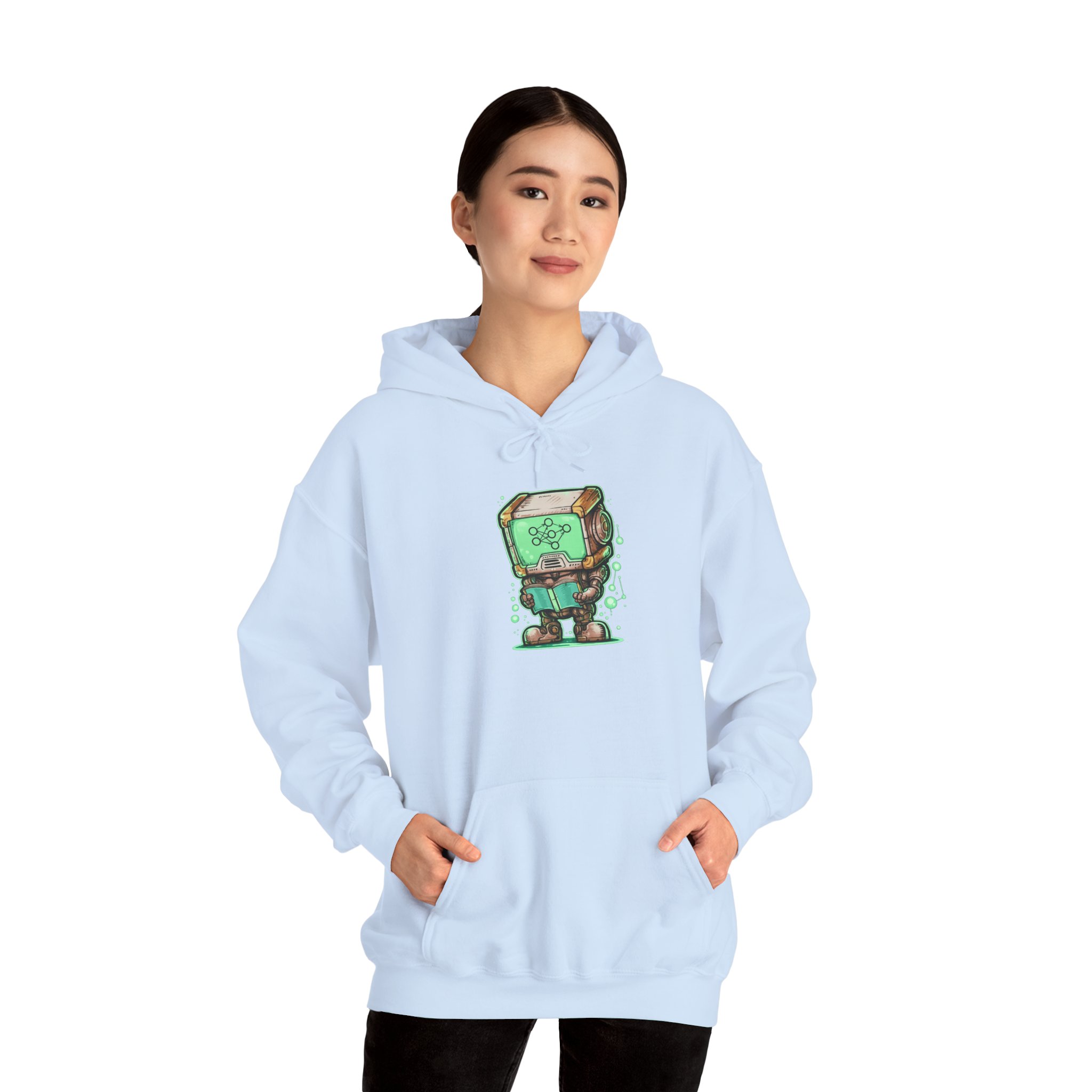 AI Robot Reading Hoodie | Neural Network Sweatshirt for ML Engineers - Image 78