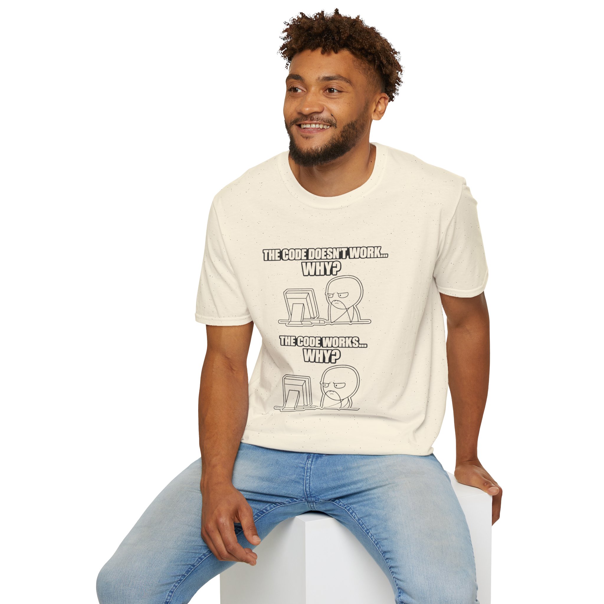 Now That Is a Powerful Cat — Funny AI Meme T-Shirt for Tech Nerds - Image 32