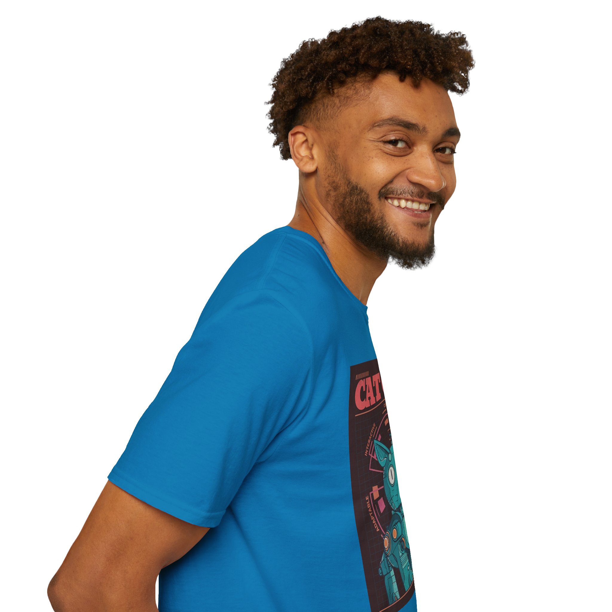 Robot Cat AI Tee | Funny Cyberpunk Cat Shirt for Tech Lovers - Image 97
