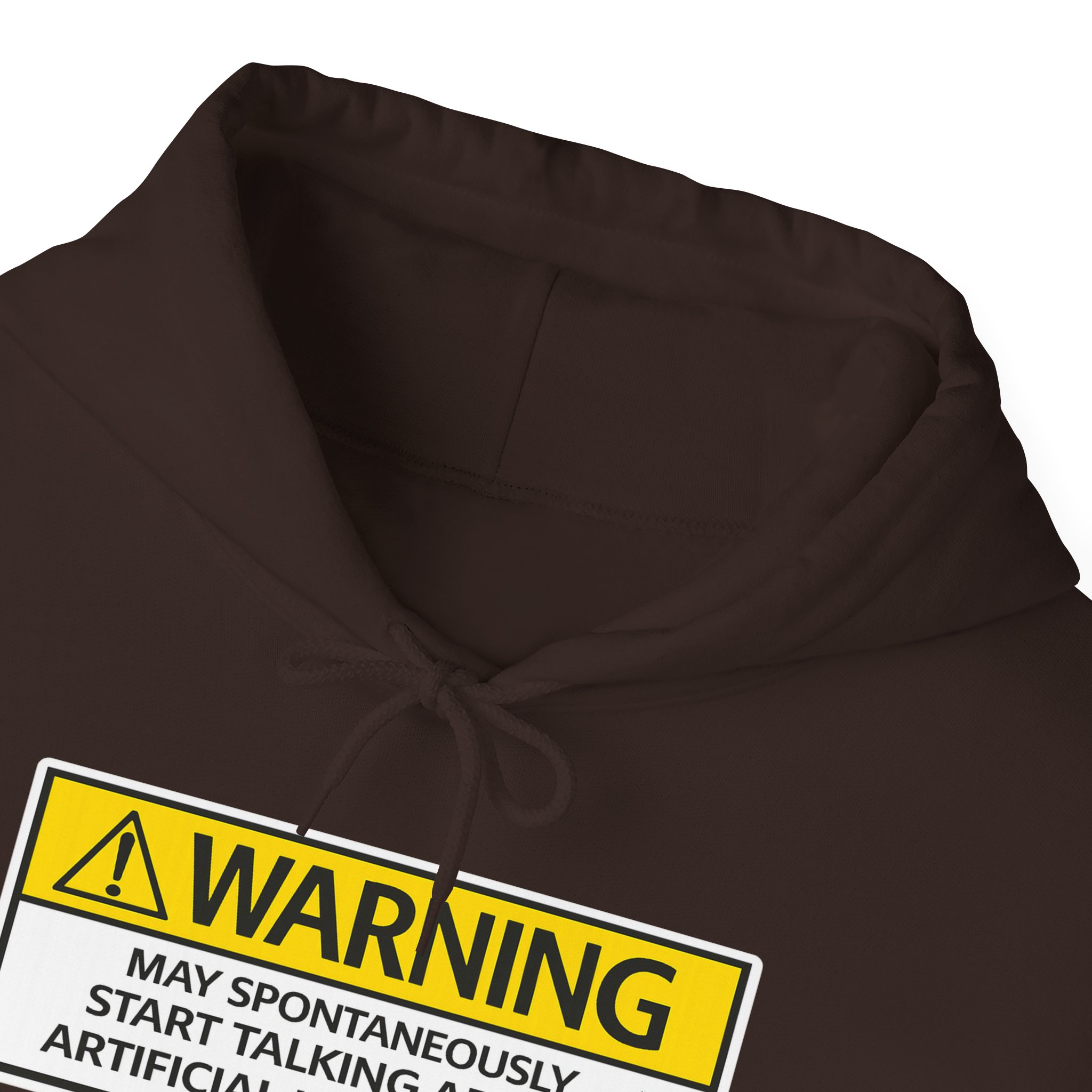 Warning May Talk About AI Hoodie | Funny Artificial Intelligence Sweatshirt - Image 96