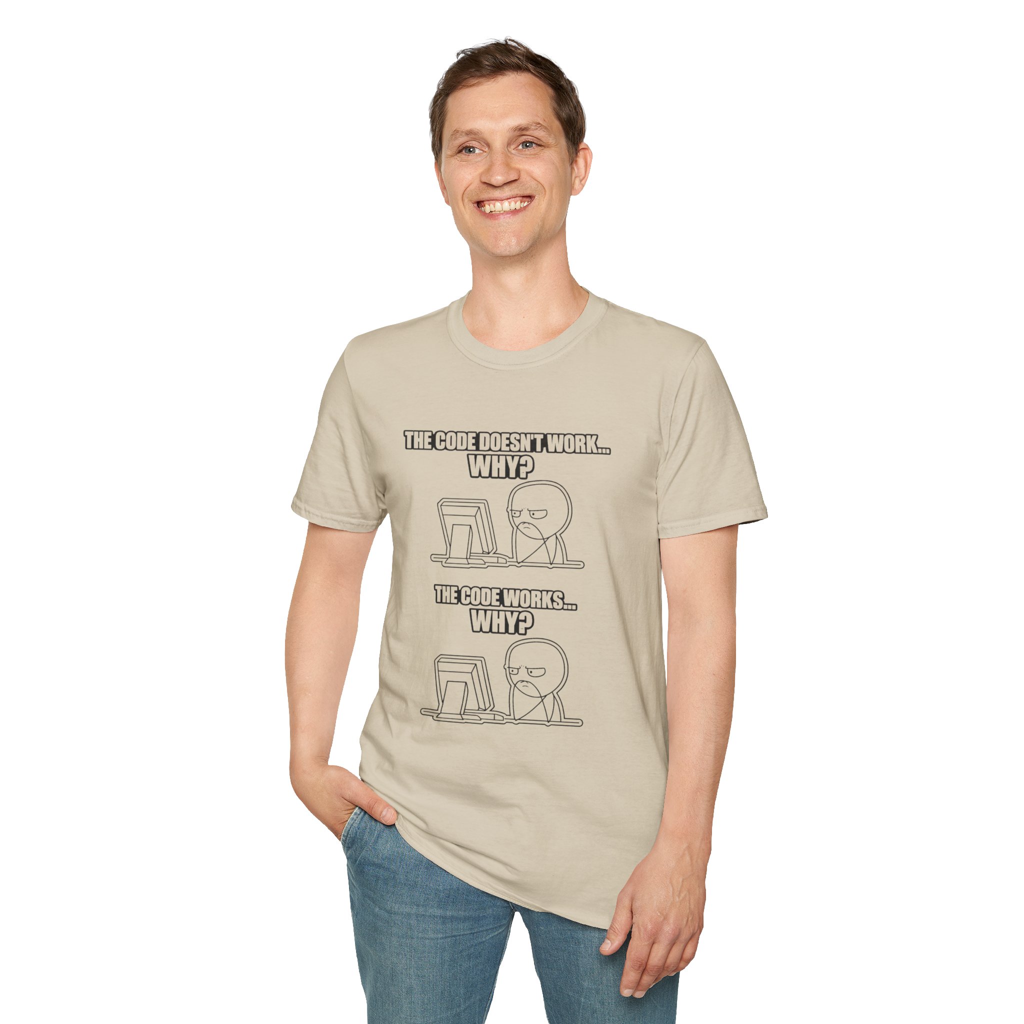 Now That Is a Powerful Cat — Funny AI Meme T-Shirt for Tech Nerds - Image 72