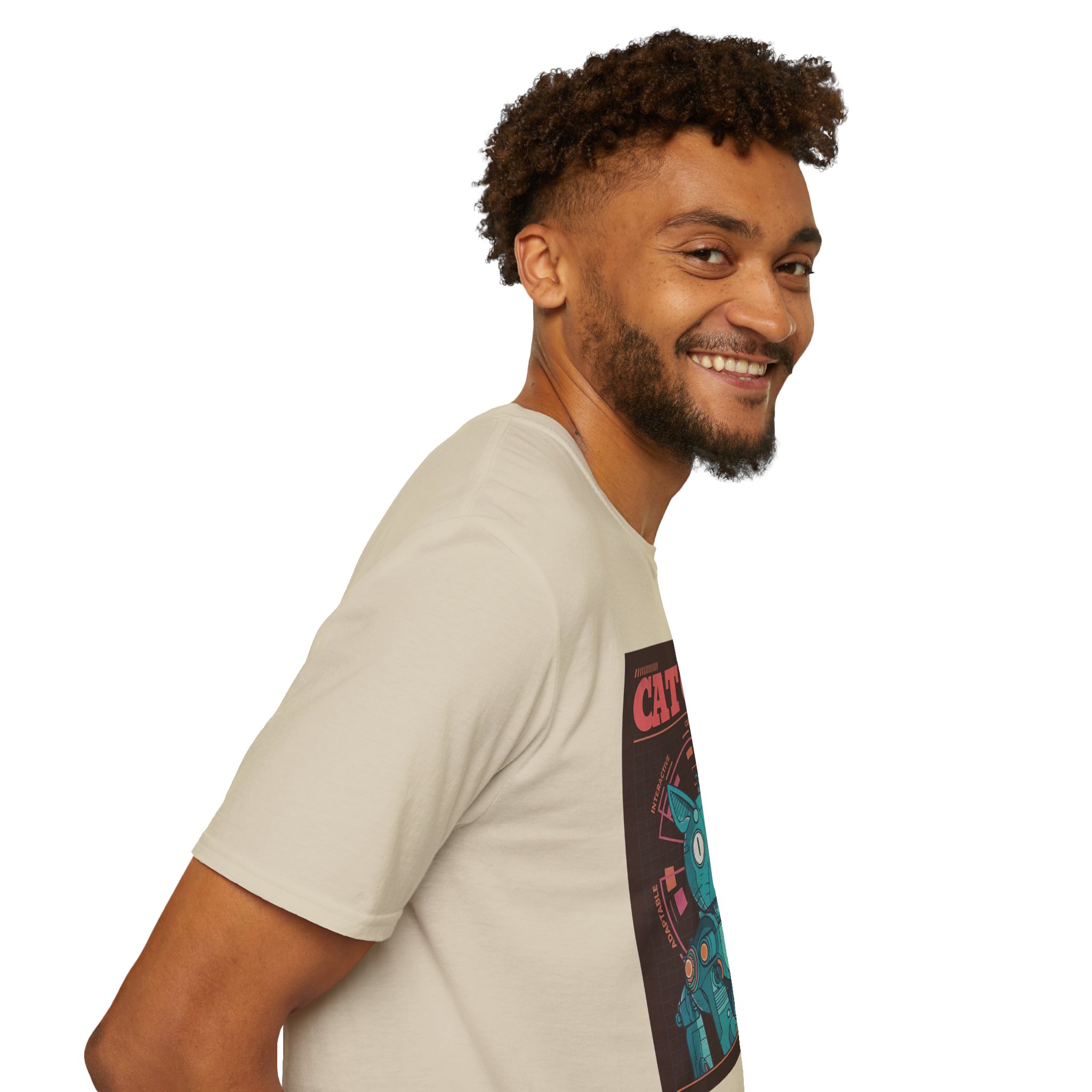 Robot Cat AI Tee | Funny Cyberpunk Cat Shirt for Tech Lovers - Image 61