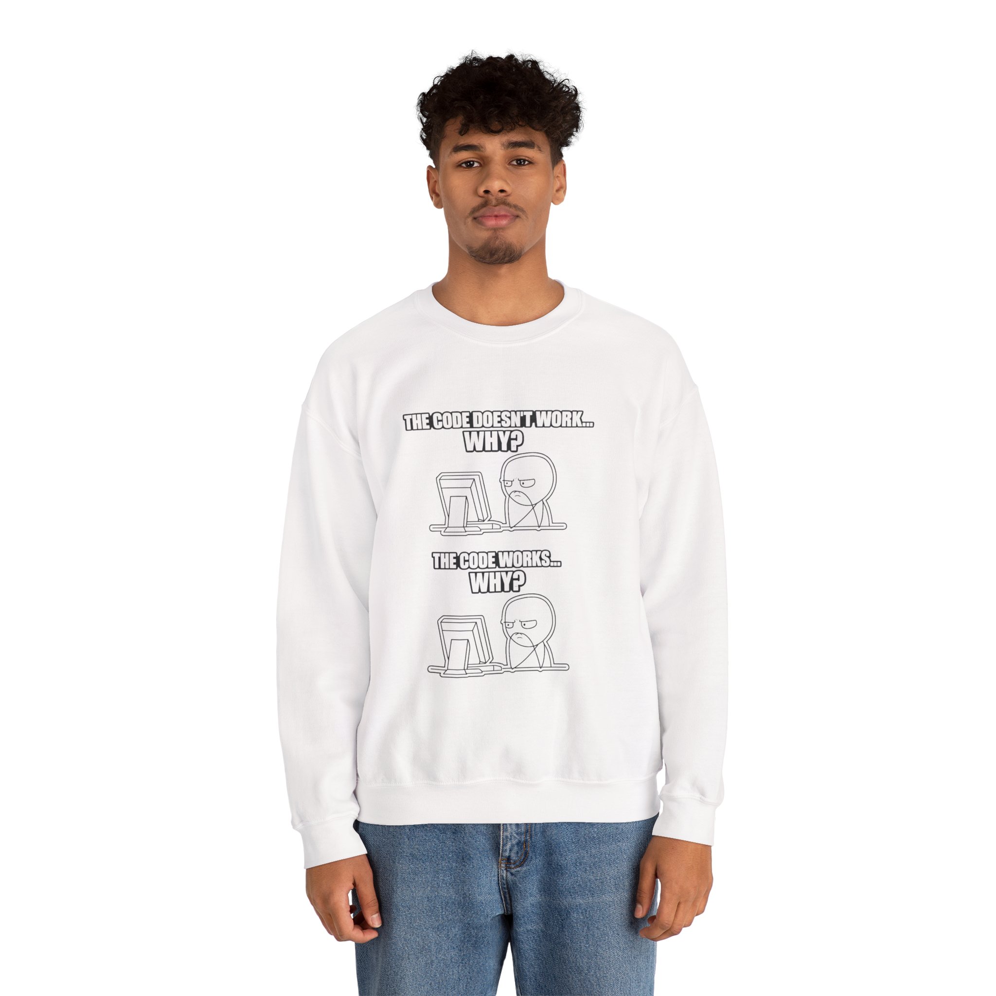 Now That Is a Powerful Cat — AI Meme Sweatshirt for Developers & Tech Fans - Image 12