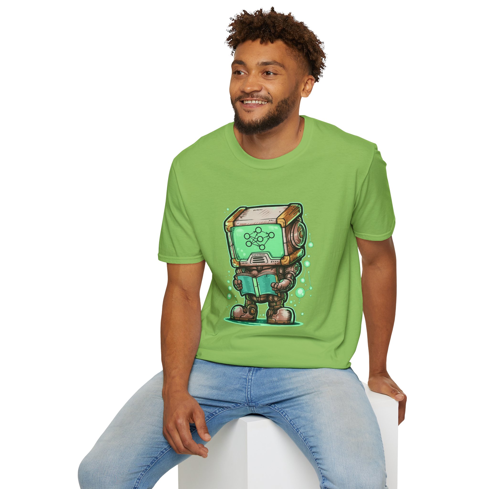 AI Robot Reading Tee | Neural Network Shirt for ML Engineers - Image 71