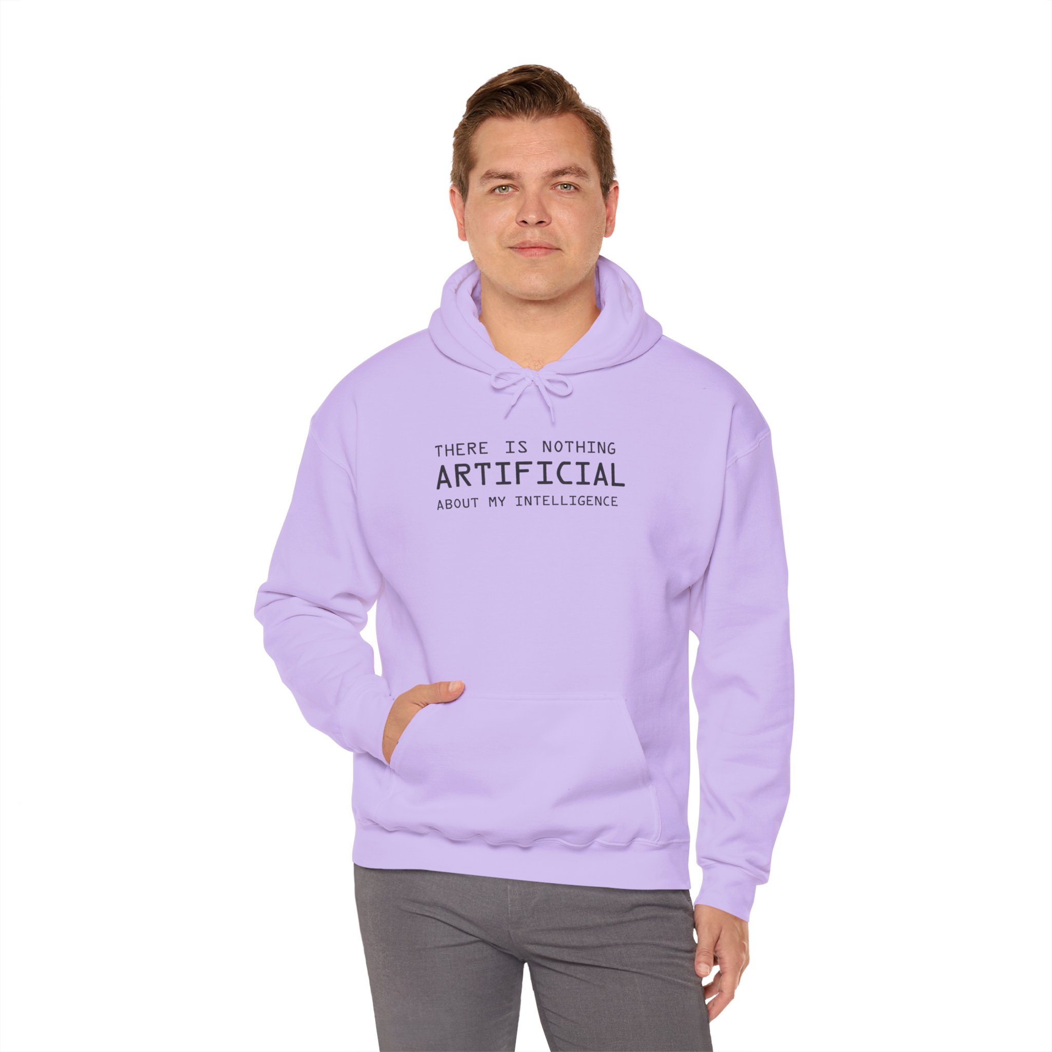 There Is Nothing Artificial About My Intelligence – Funny AI Hoodie - Image 93