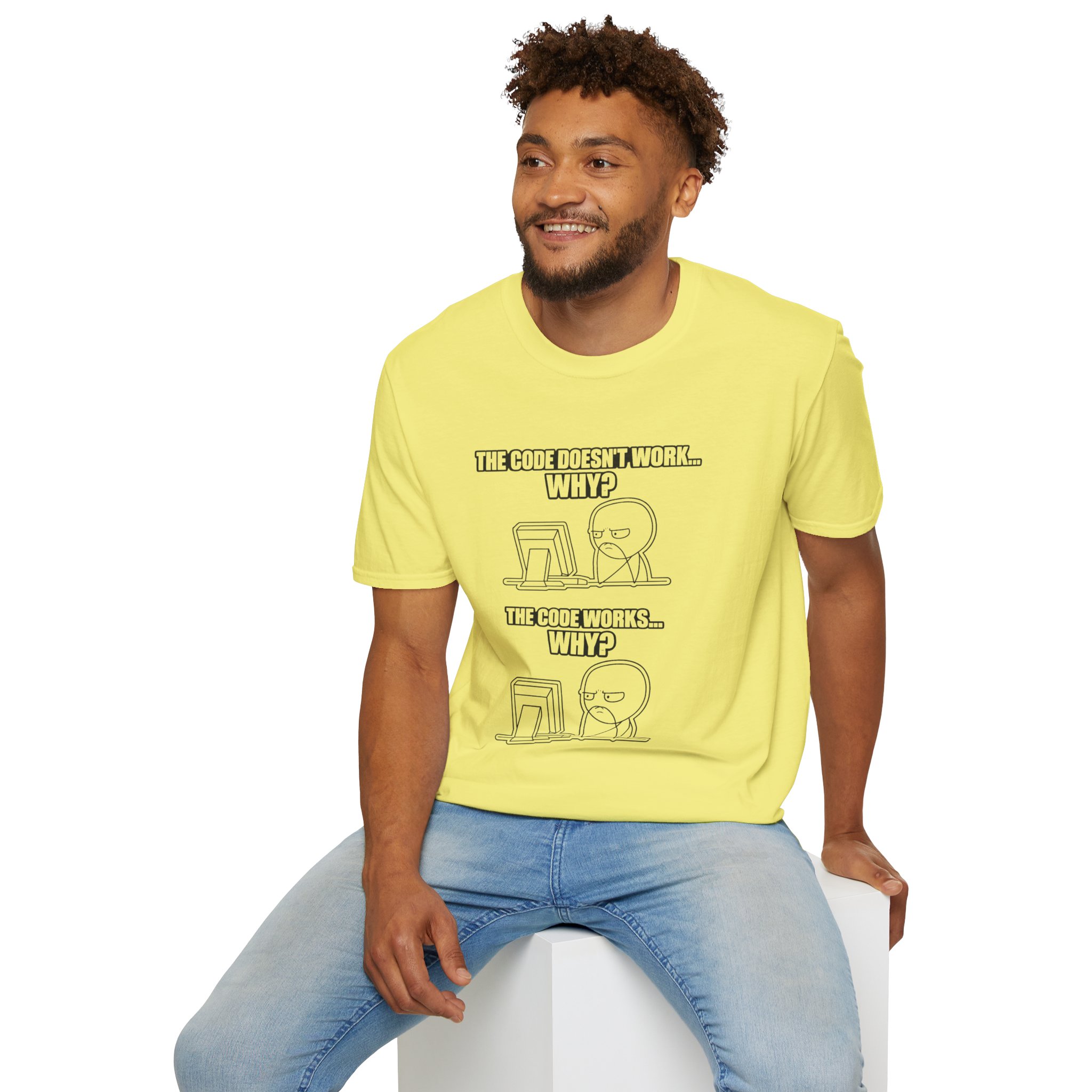Now That Is a Powerful Cat — Funny AI Meme T-Shirt for Tech Nerds - Image 98