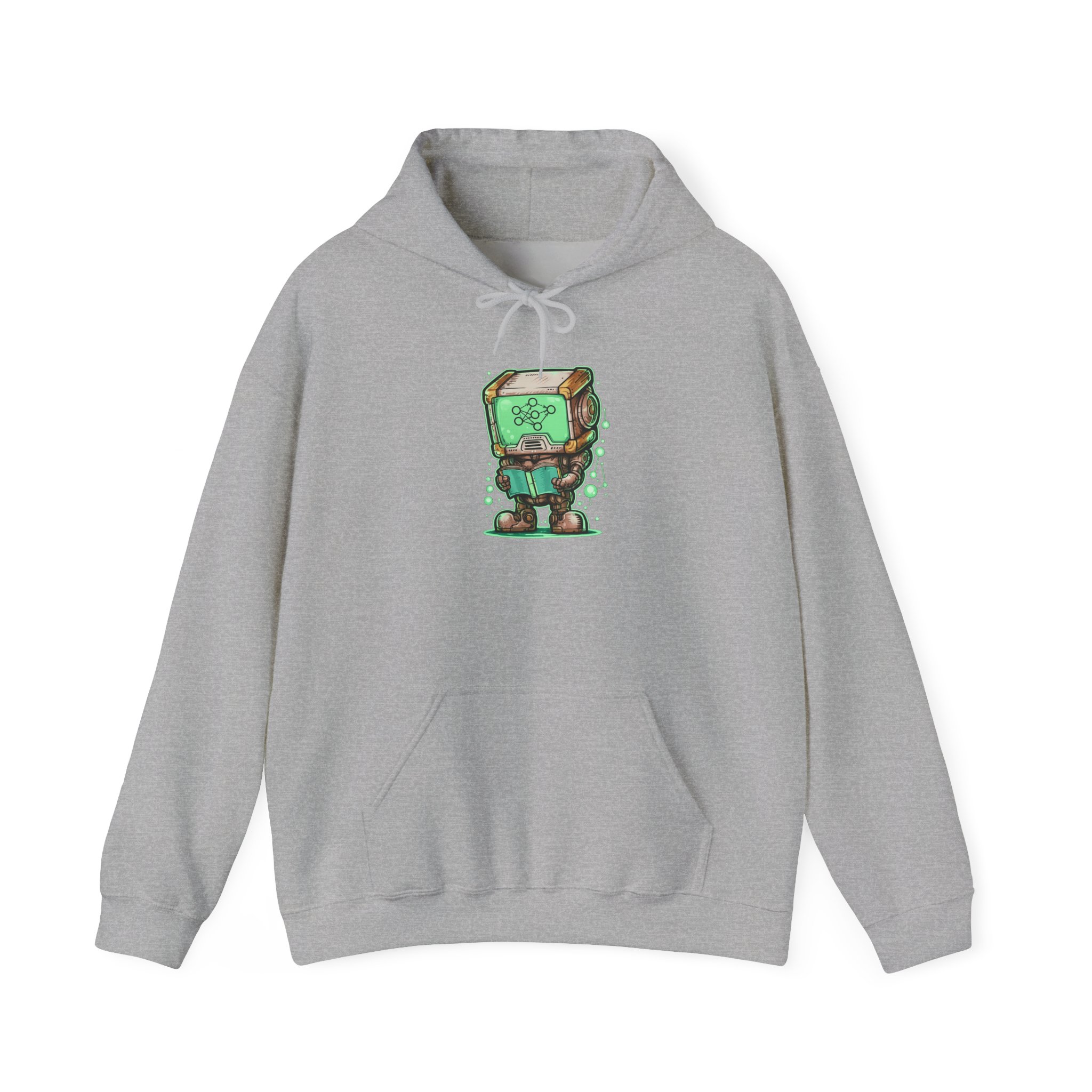 AI Robot Reading Hoodie | Neural Network Sweatshirt for ML Engineers - Image 46