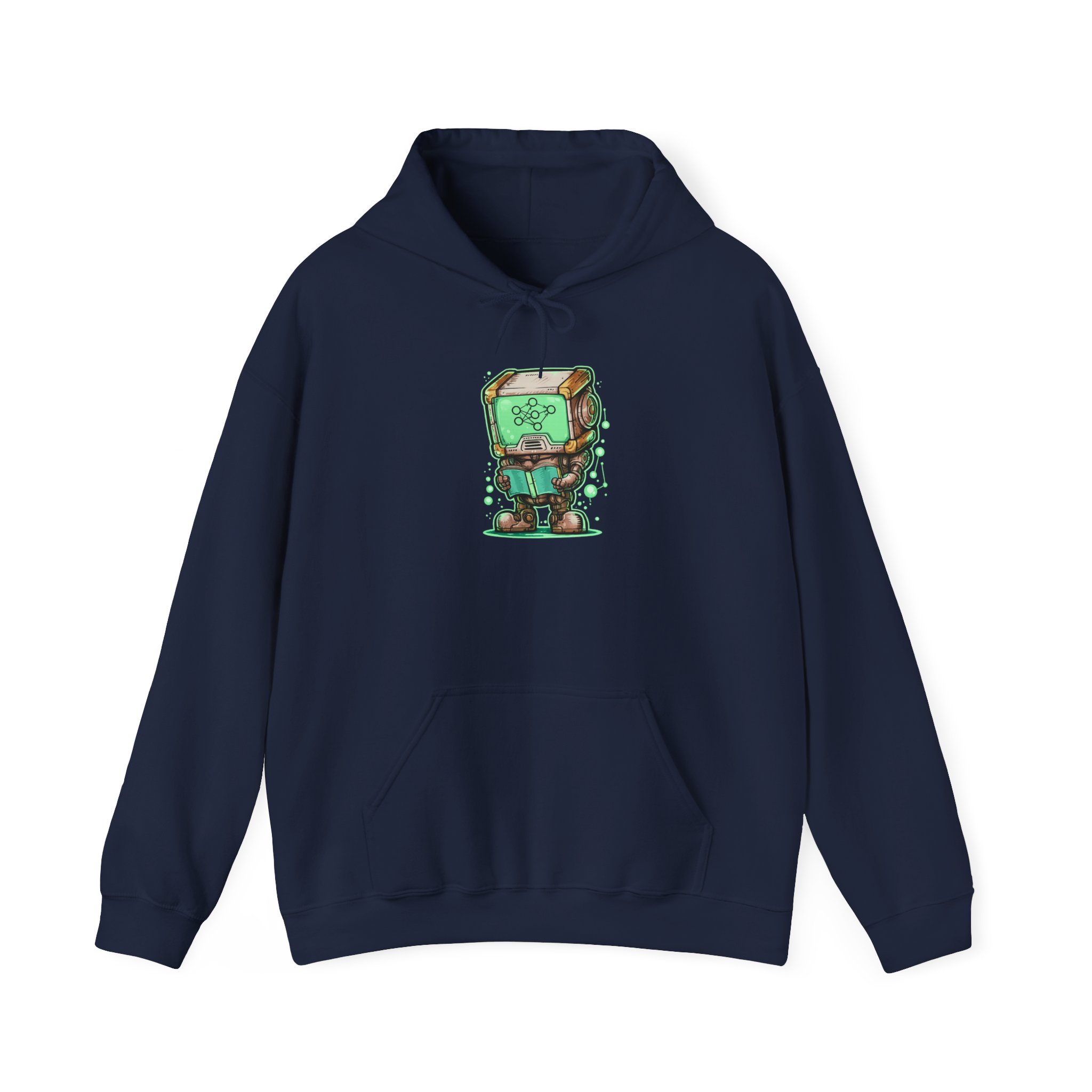 AI Robot Reading Hoodie | Neural Network Sweatshirt for ML Engineers - Image 91