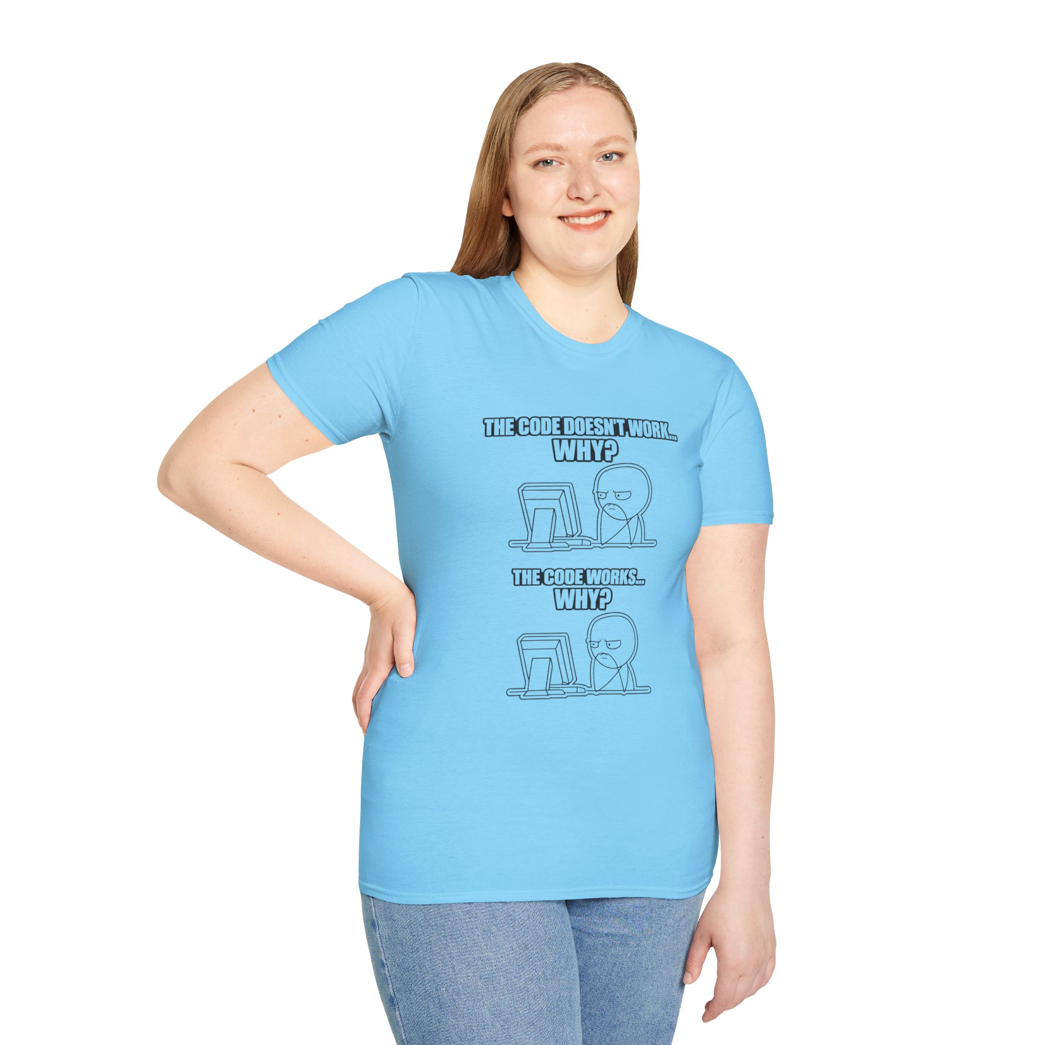 Now That Is a Powerful Cat — Funny AI Meme T-Shirt for Tech Nerds - Image 148