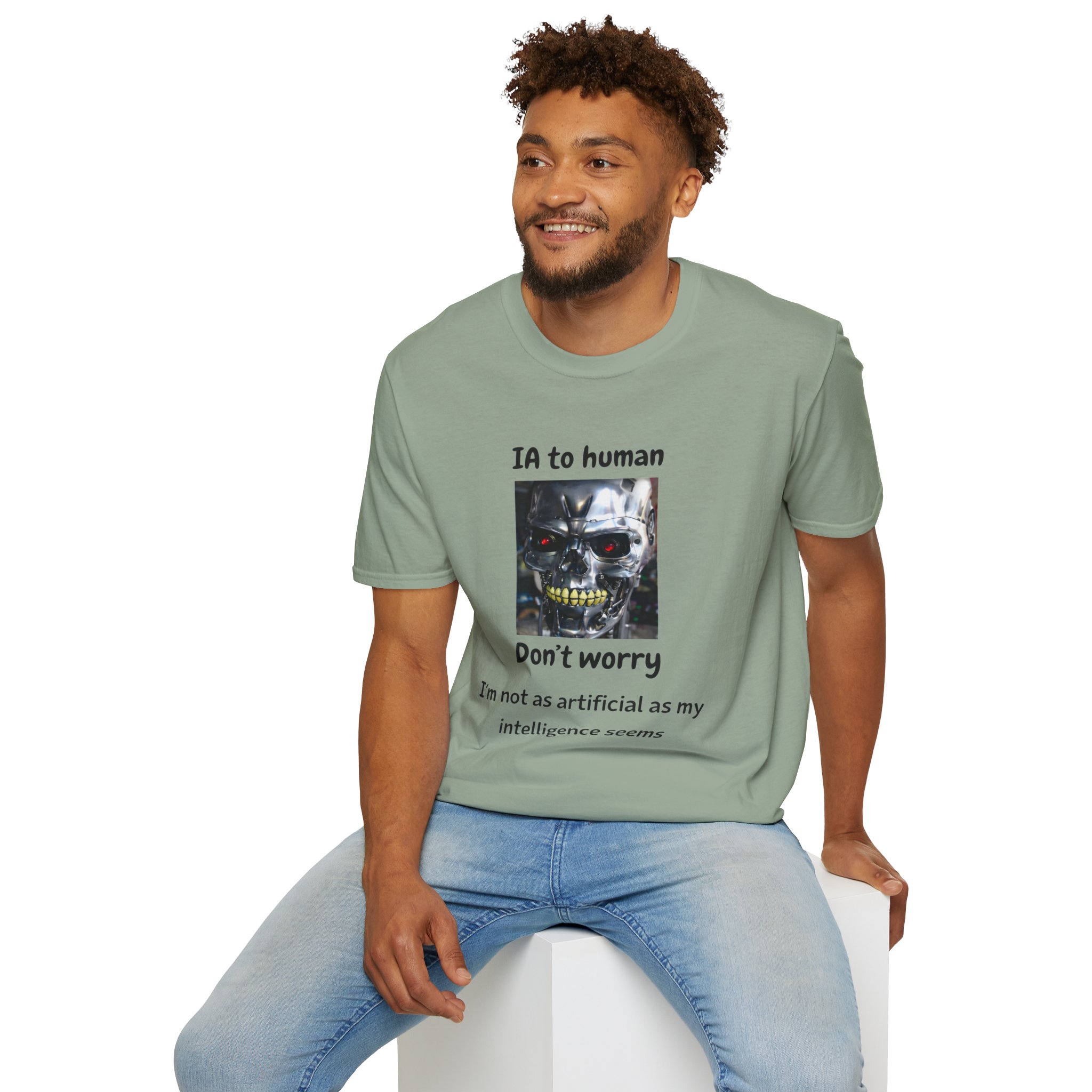 IA to Human Don't Worry — Funny AI Humor T-Shirt for Tech & Developers - Image 9