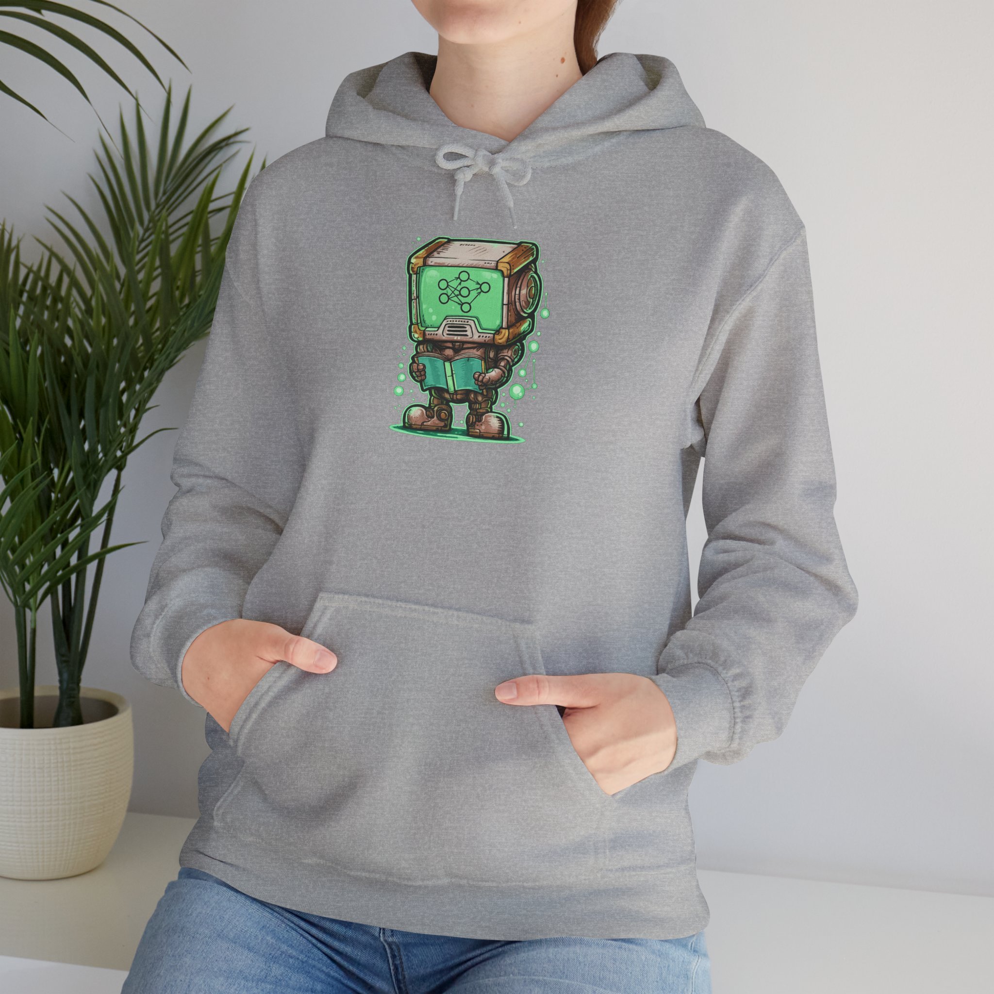 AI Robot Reading Hoodie | Neural Network Sweatshirt for ML Engineers - Image 53