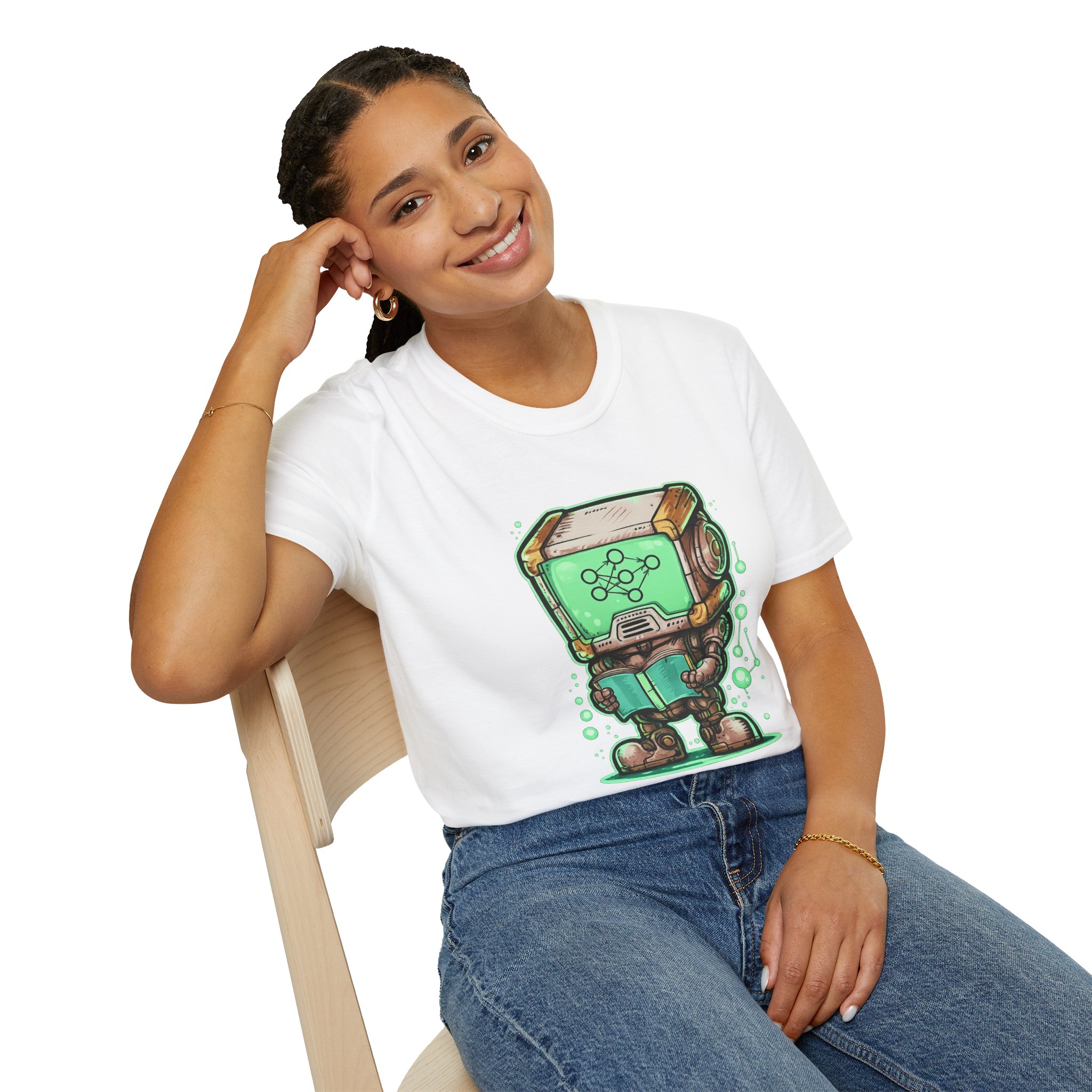 AI Robot Reading Tee | Neural Network Shirt for ML Engineers - Image 10