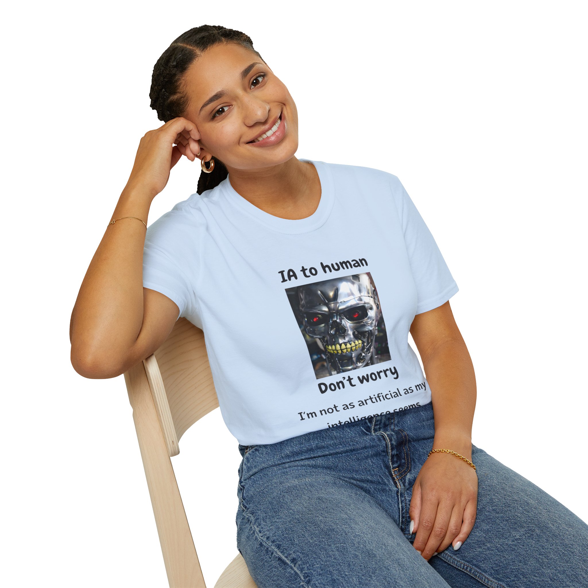 IA to Human Don't Worry — Funny AI Humor T-Shirt for Tech & Developers - Image 96