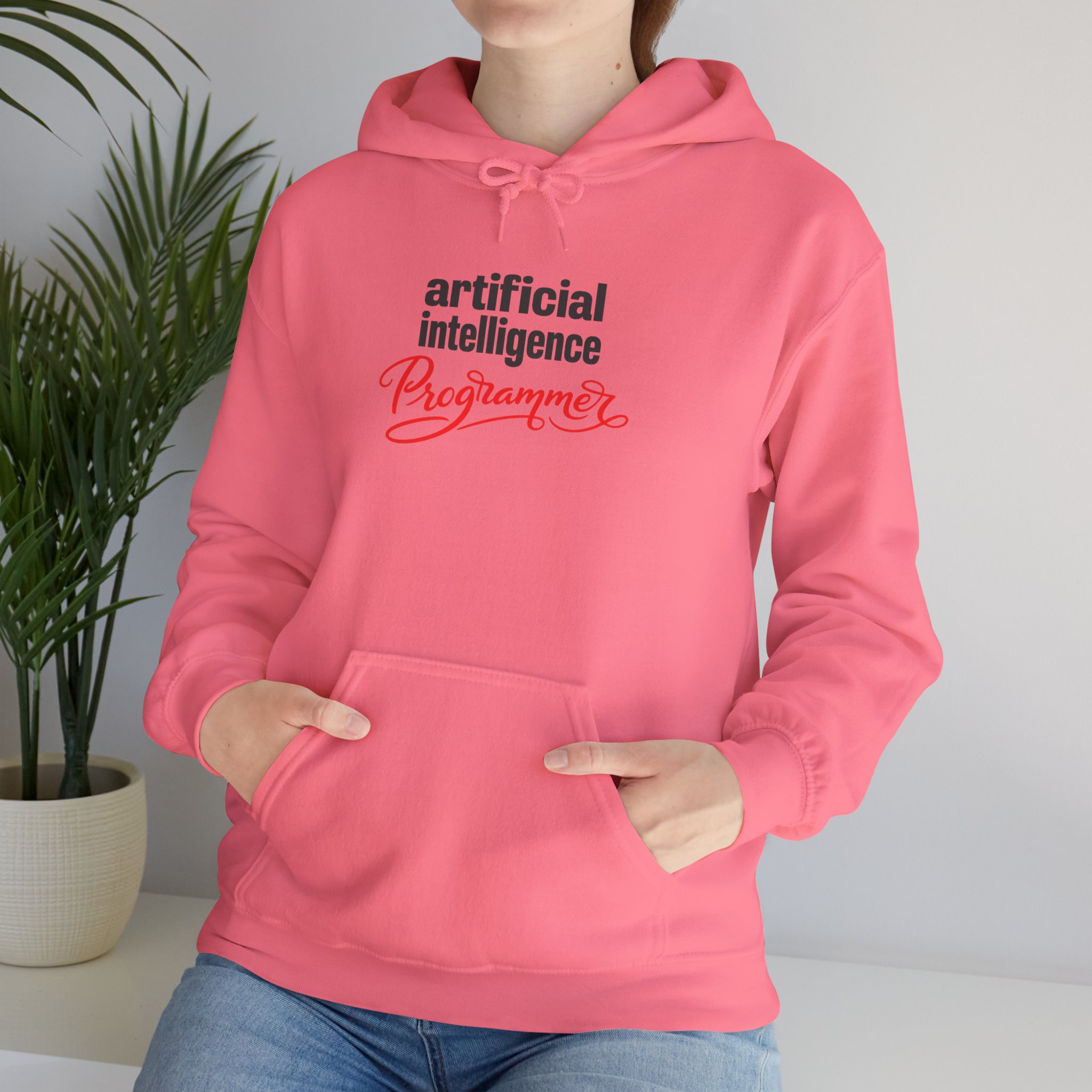 Artificial Intelligence Programmer Hoodie | Bold Script Developer Sweatshirt - Image 109