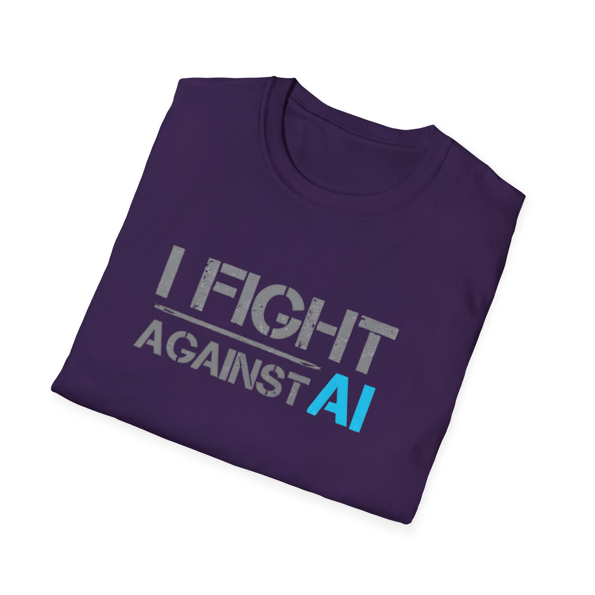 I Fight Against AI – Anti-AI Resistance Graphic T-Shirt for Creatives - Image 54