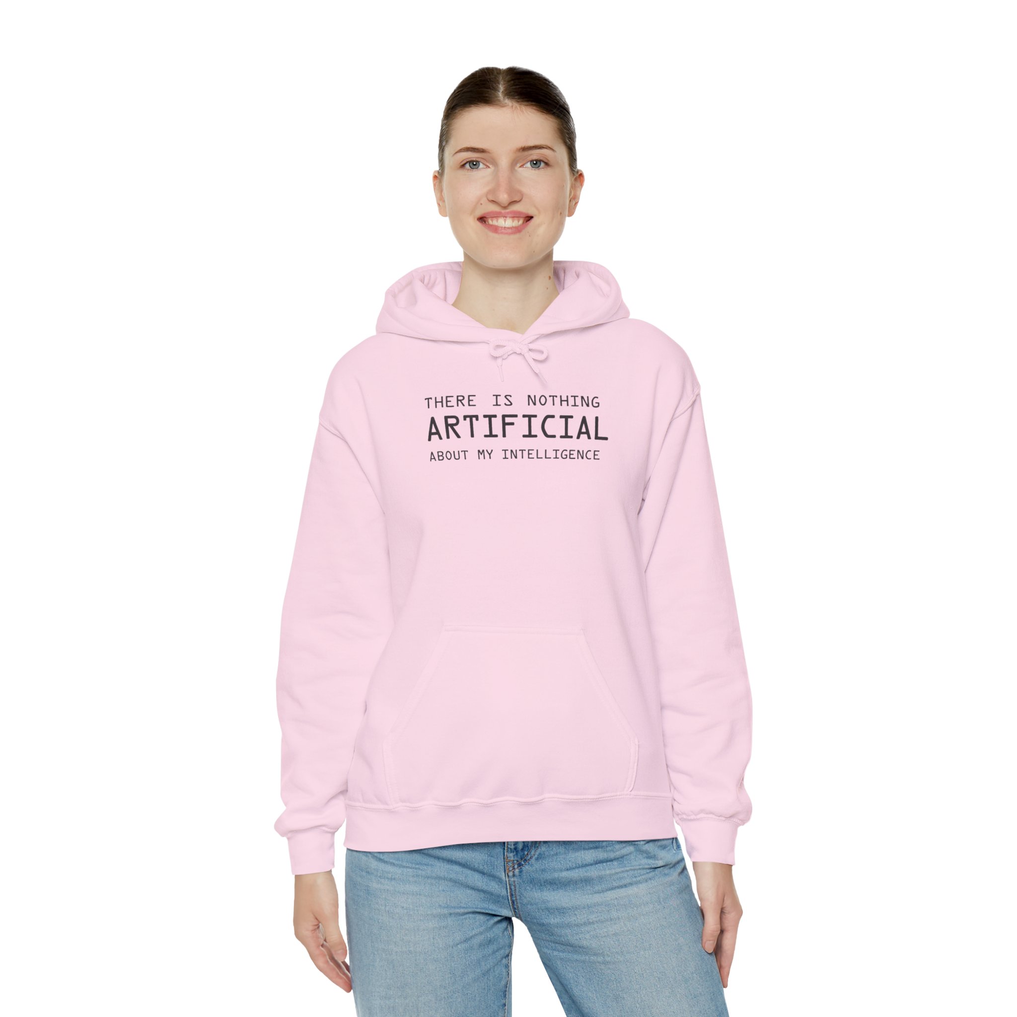 There Is Nothing Artificial About My Intelligence – Funny AI Hoodie - Image 104