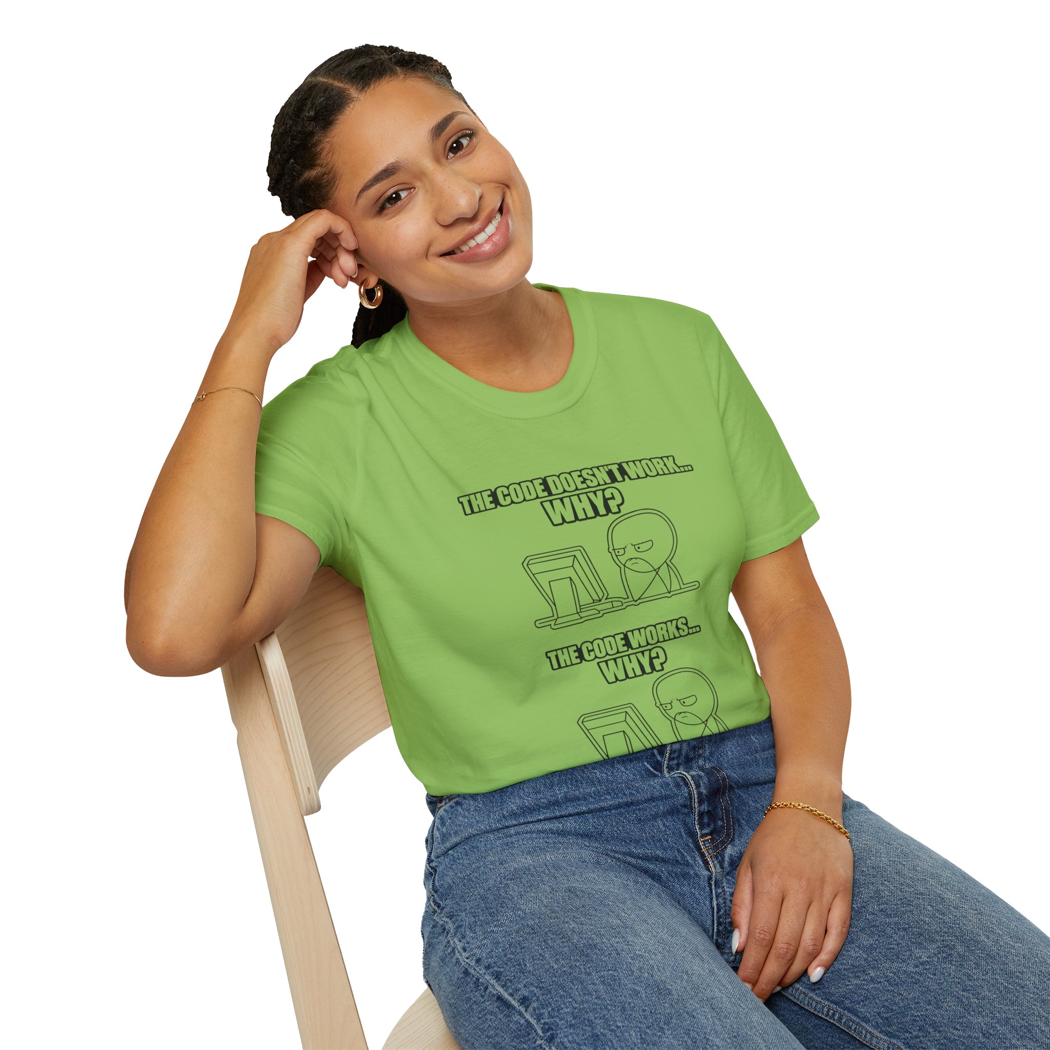 Now That Is a Powerful Cat — Funny AI Meme T-Shirt for Tech Nerds - Image 118