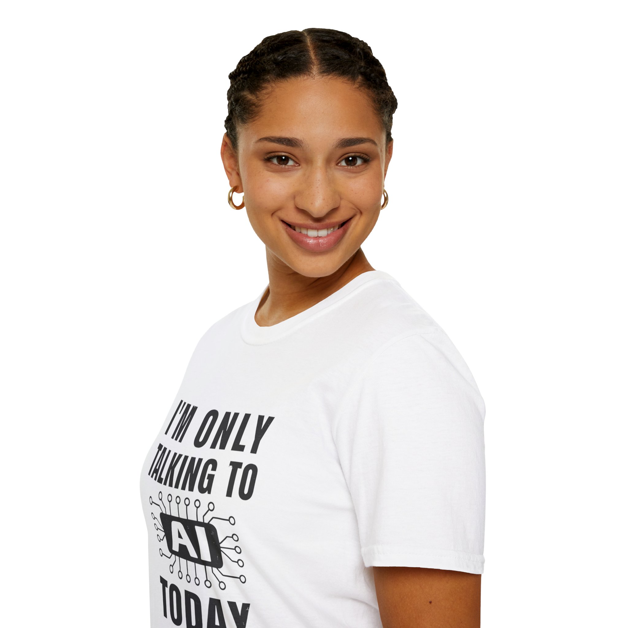 I'm Only Talking to AI Today Tee | Funny Introvert Tech Shirt - Image 11