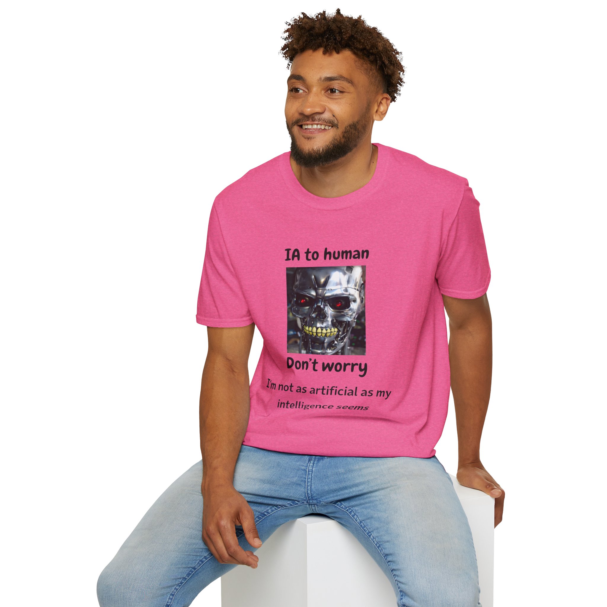 IA to Human Don't Worry — Funny AI Humor T-Shirt for Tech & Developers - Image 130