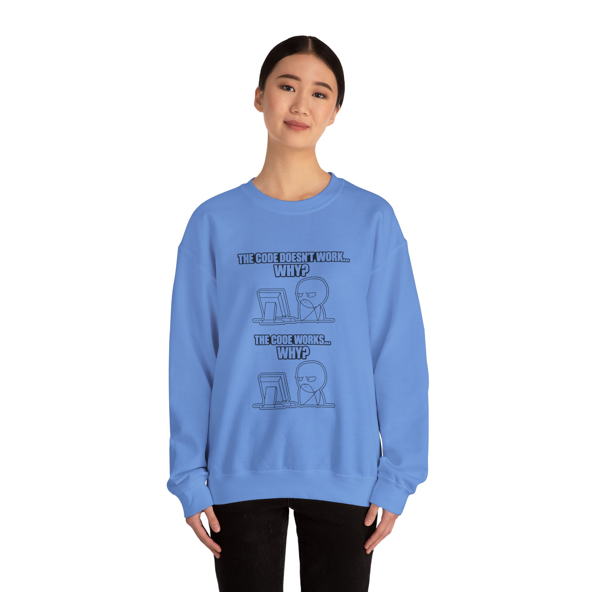 Now That Is a Powerful Cat — AI Meme Sweatshirt for Developers & Tech Fans - Image 67