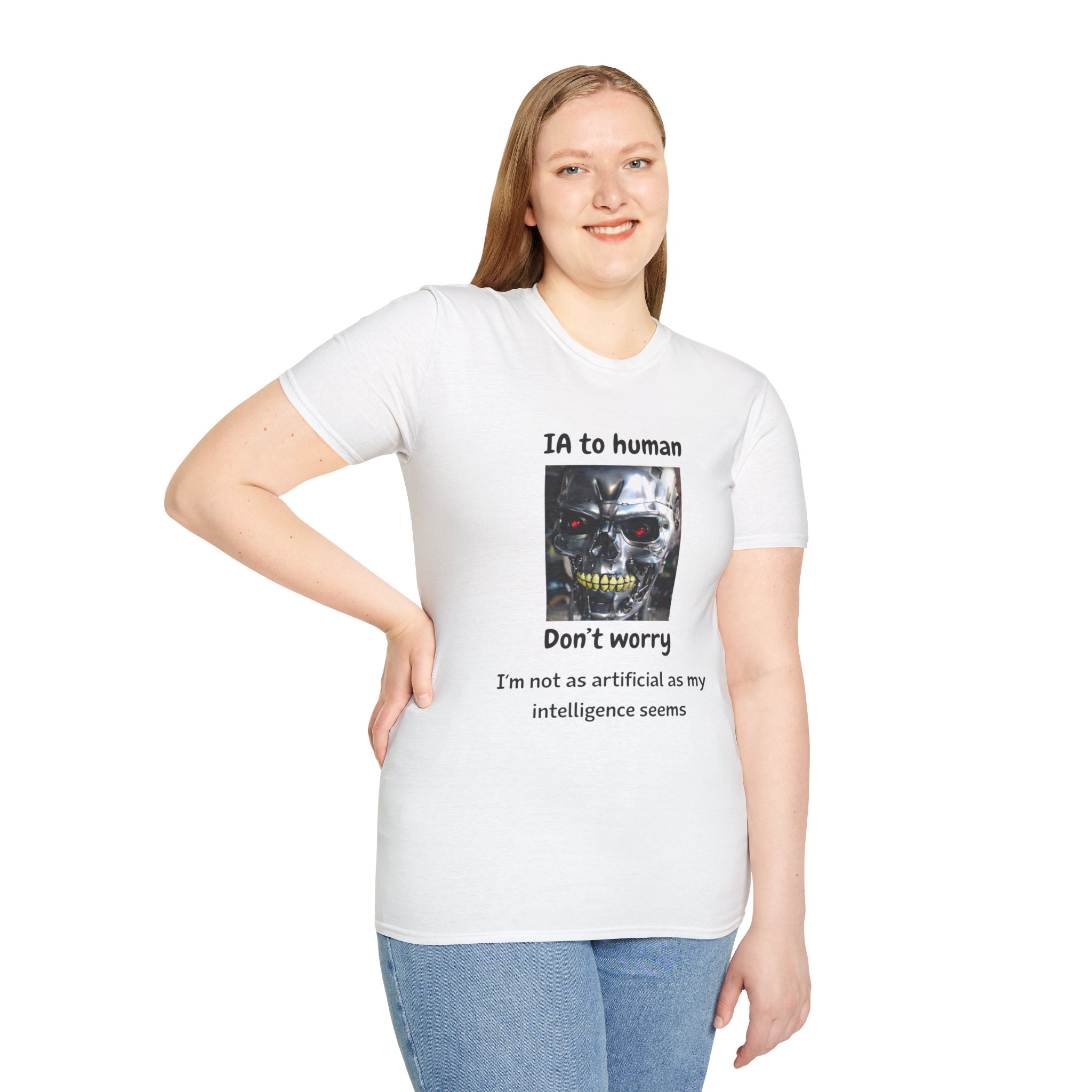 IA to Human Don't Worry — Funny AI Humor T-Shirt for Tech & Developers - Image 12