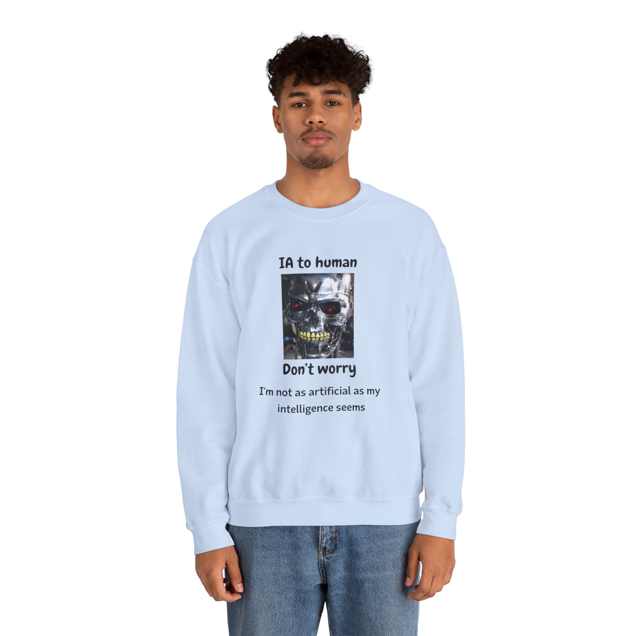 IA to Human Don't Worry — Funny AI Sweatshirt Gift for Developers - Image 6
