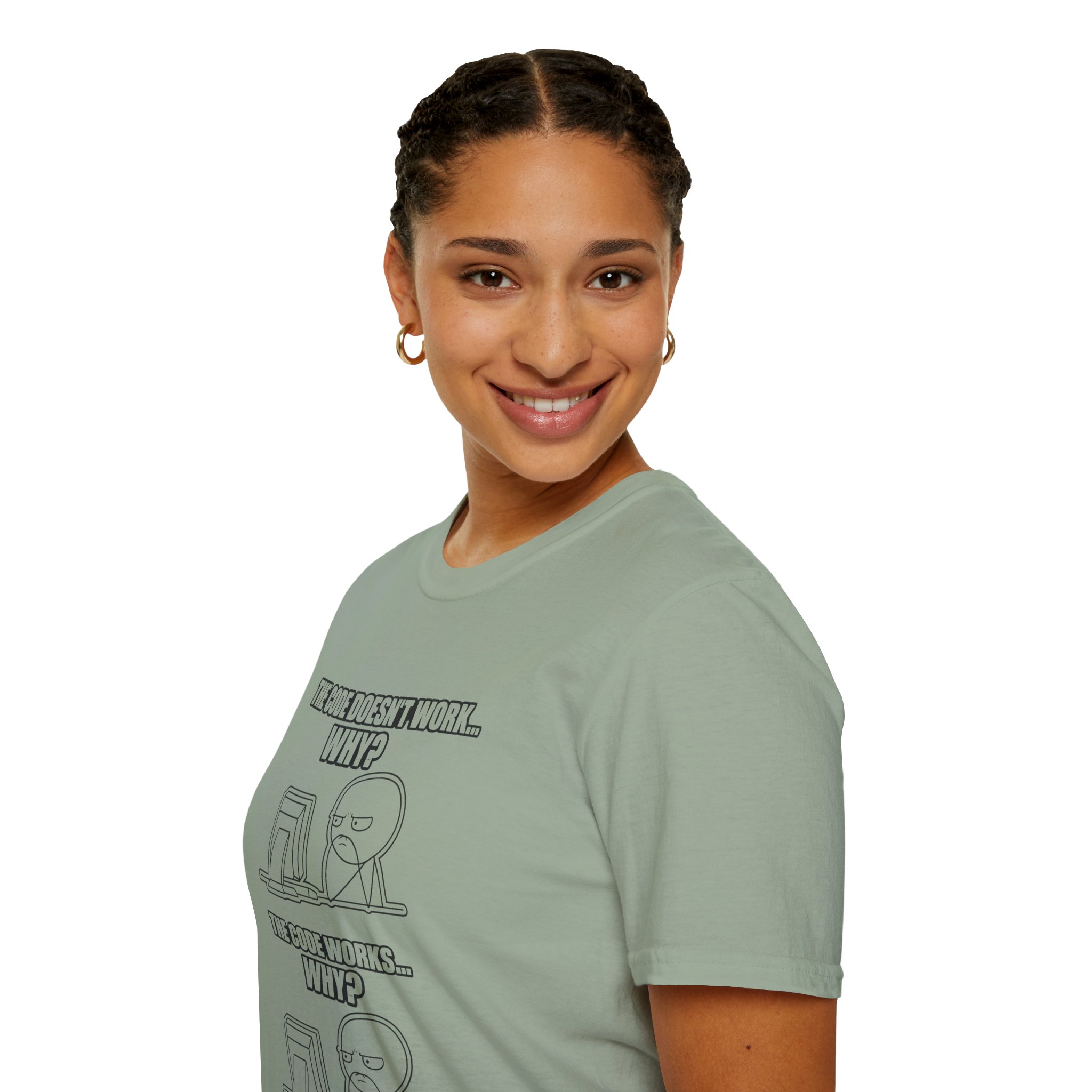 Now That Is a Powerful Cat — Funny AI Meme T-Shirt for Tech Nerds - Image 172