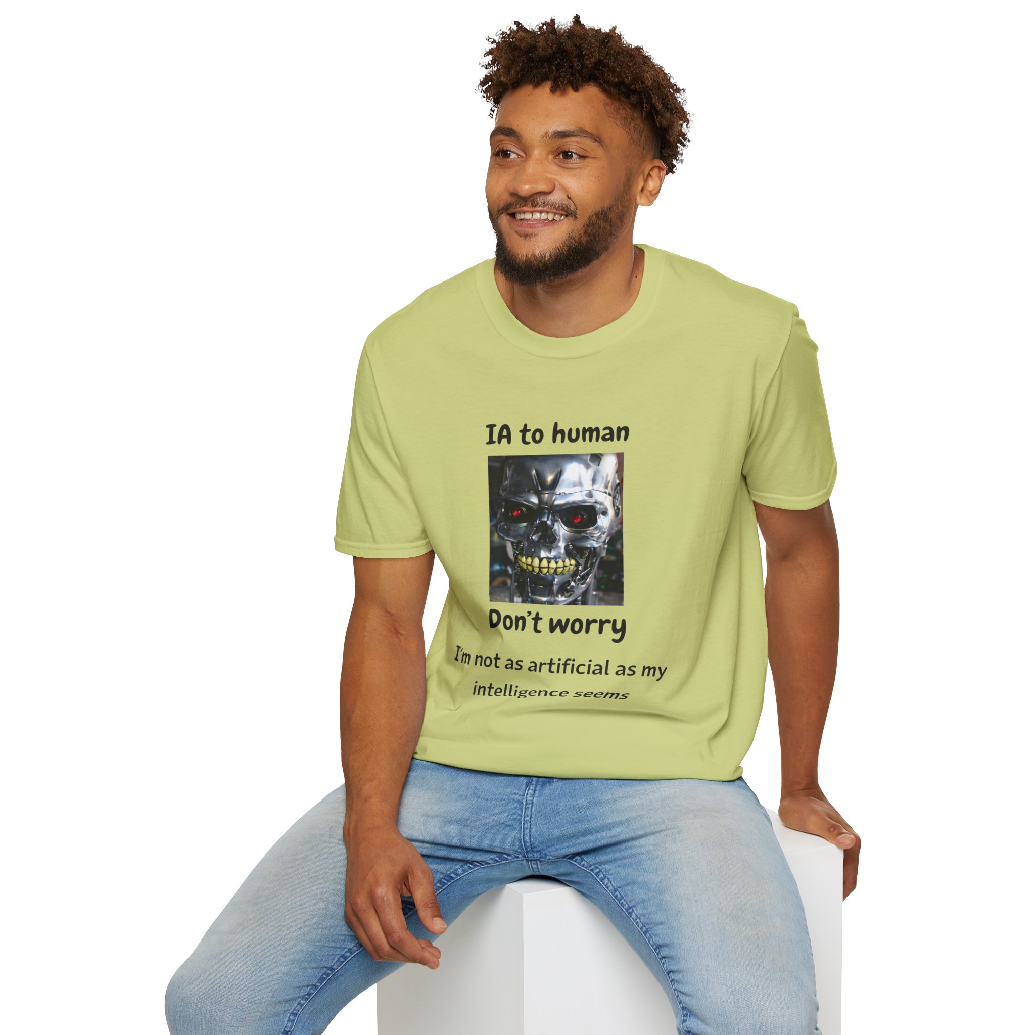 IA to Human Don't Worry — Funny AI Humor T-Shirt for Tech & Developers - Image 75