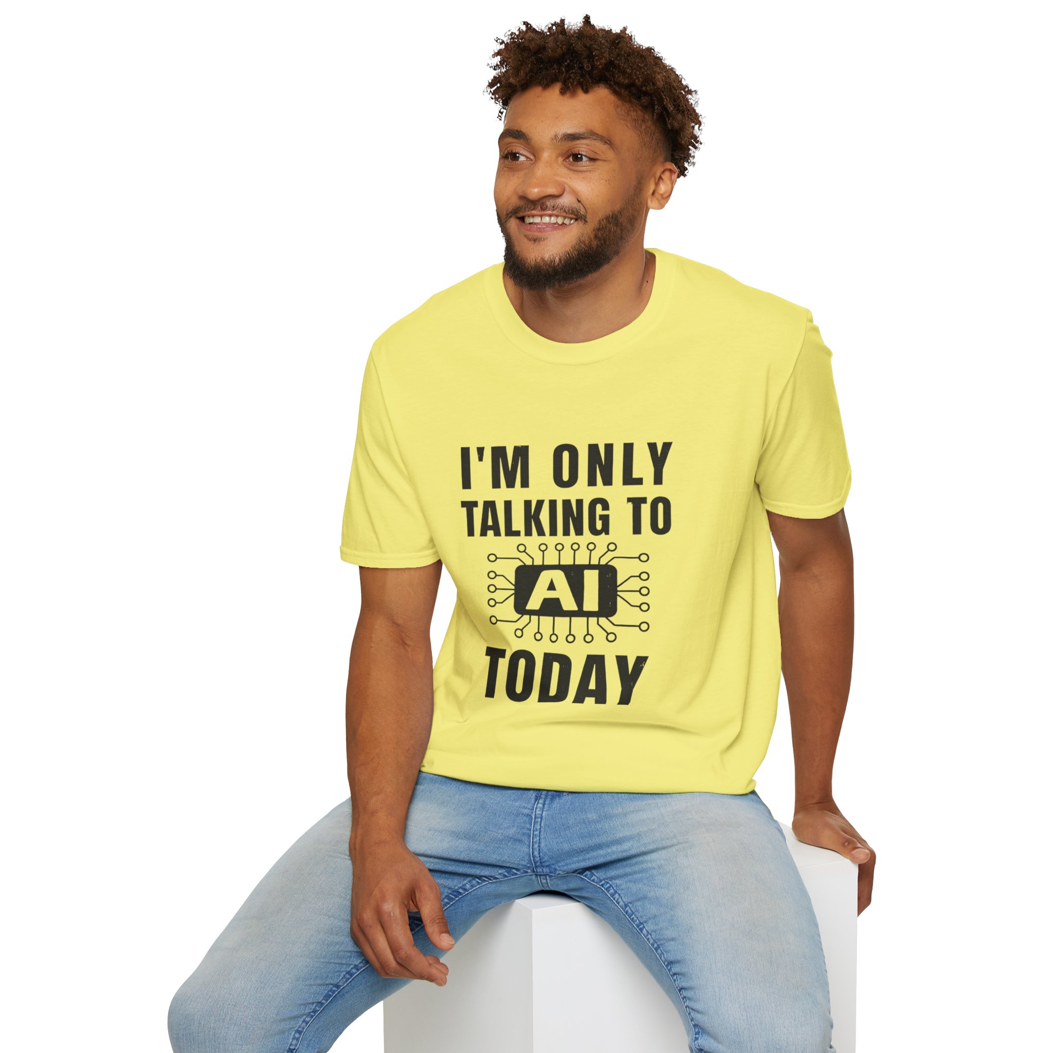 I'm Only Talking to AI Today Tee | Funny Introvert Tech Shirt - Image 53