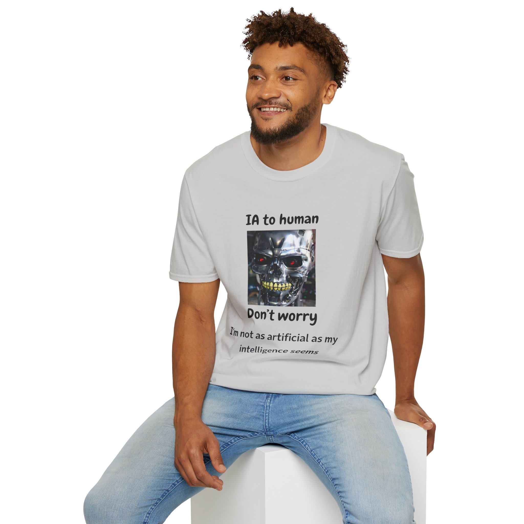 IA to Human Don't Worry — Funny AI Humor T-Shirt for Tech & Developers - Image 42